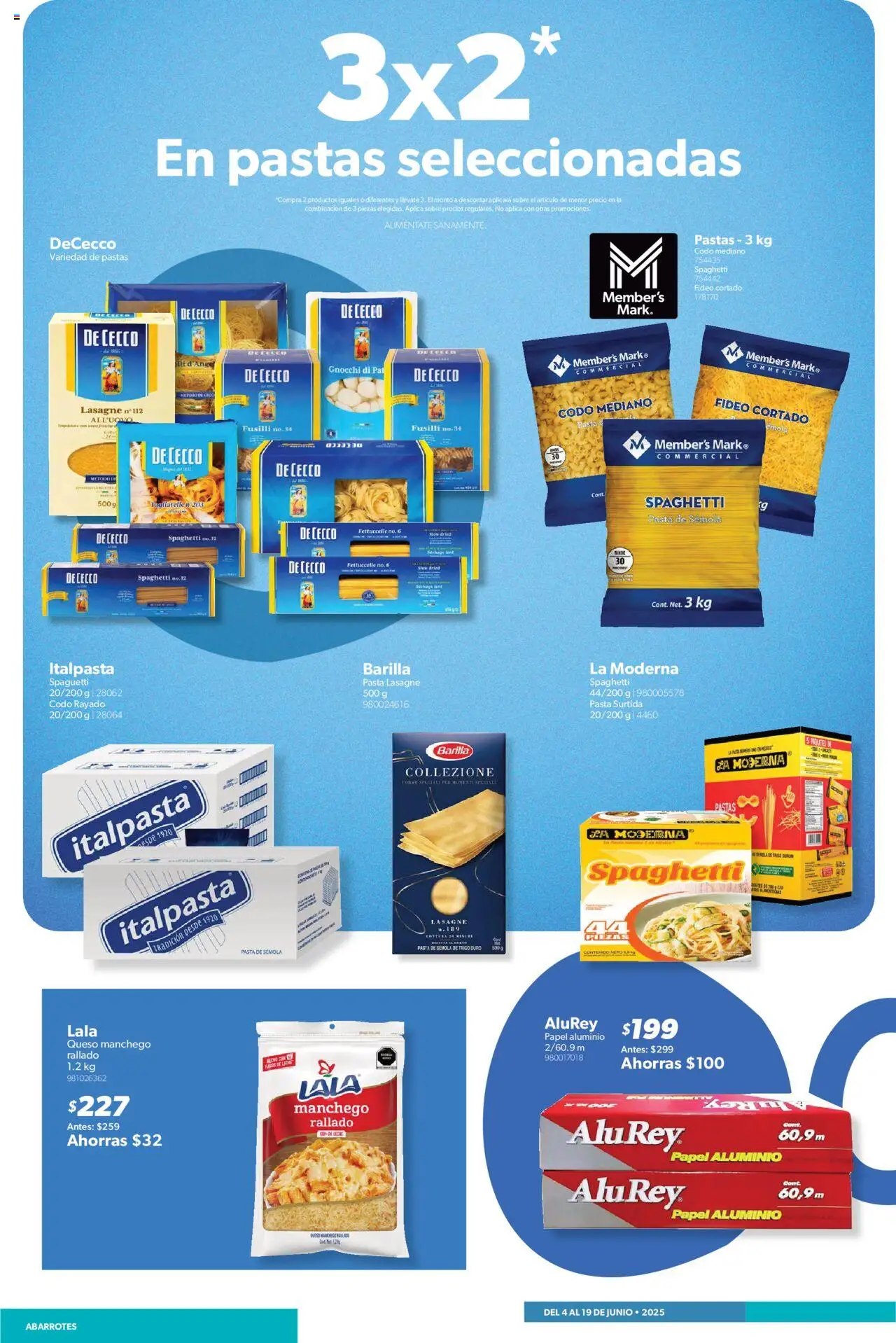 Nuevas ofertas de Sam's Club válidas en toda la República Mexicana desde el 04.06.2025. ¡Encuentra las mejores ofertas en Sam's Club catálogo! | Página: 2 | Productos: Leche, Queso, Pasta, Sobre