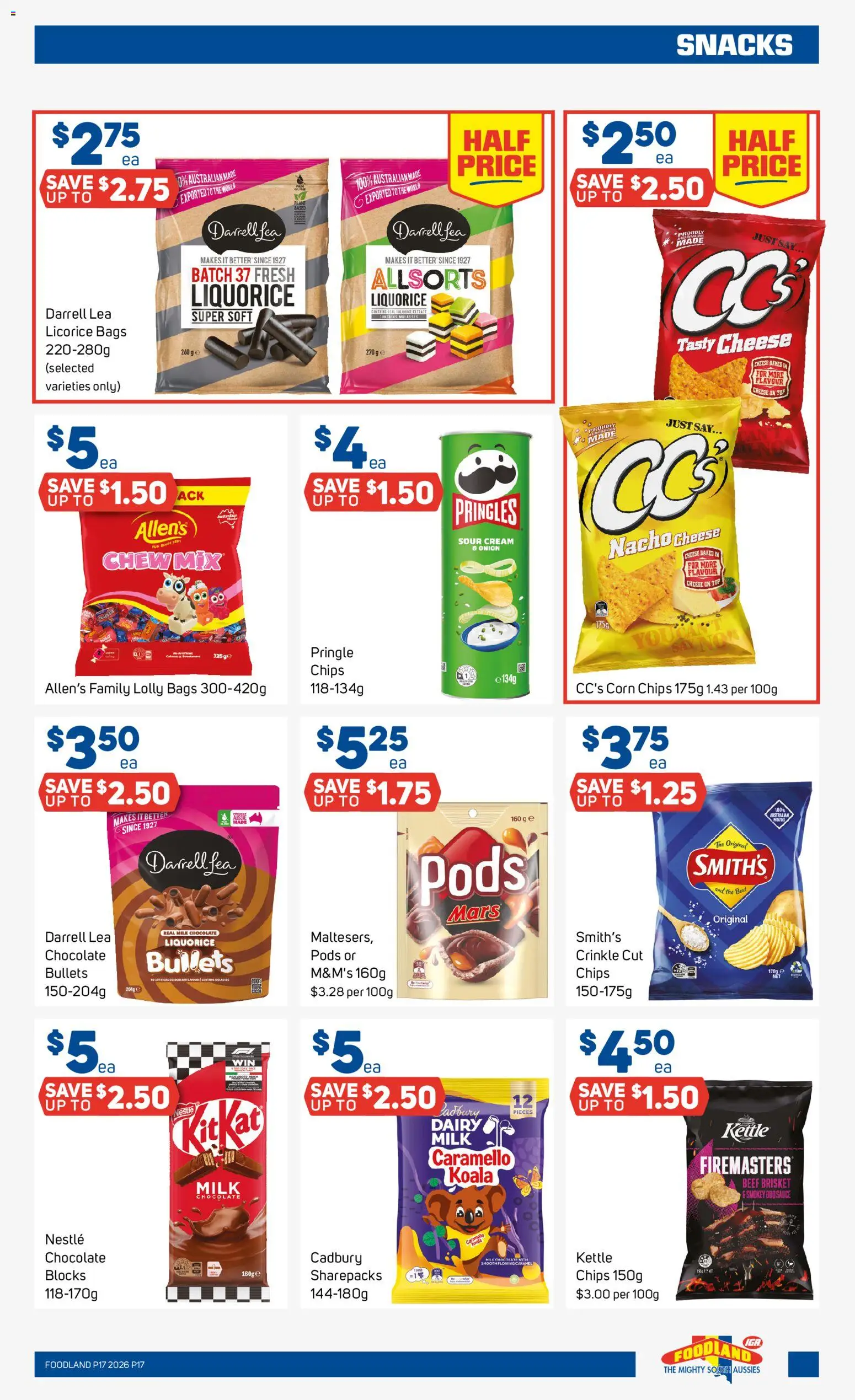 Foodland catalogue - valid from 22.04.2026 | Page: 17 | Products: Milk, Dairy, Chips, Cream