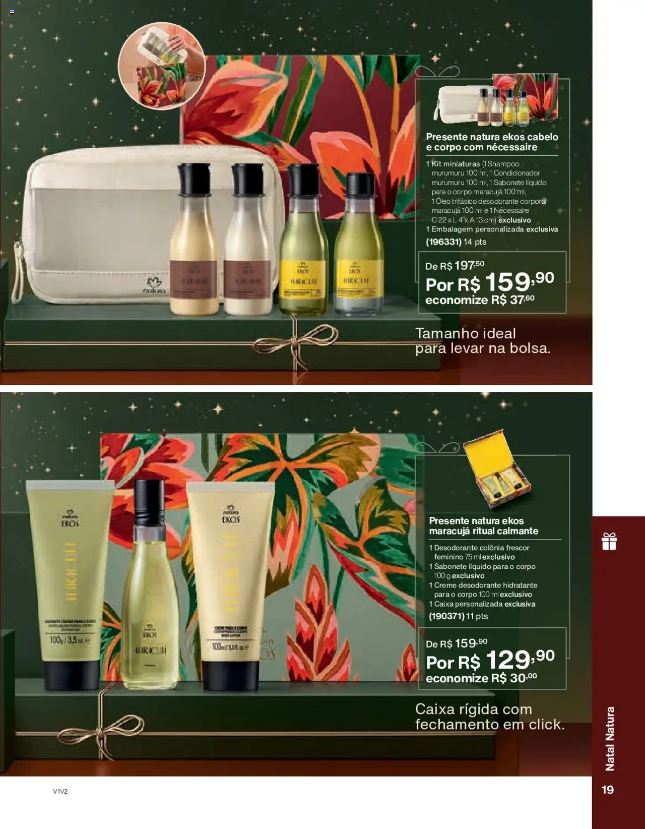 Natura Folheto - válido de 14.10.2025 | Página: 19 | Produtos: Condicionador, Necessaire, Caixa, Creme