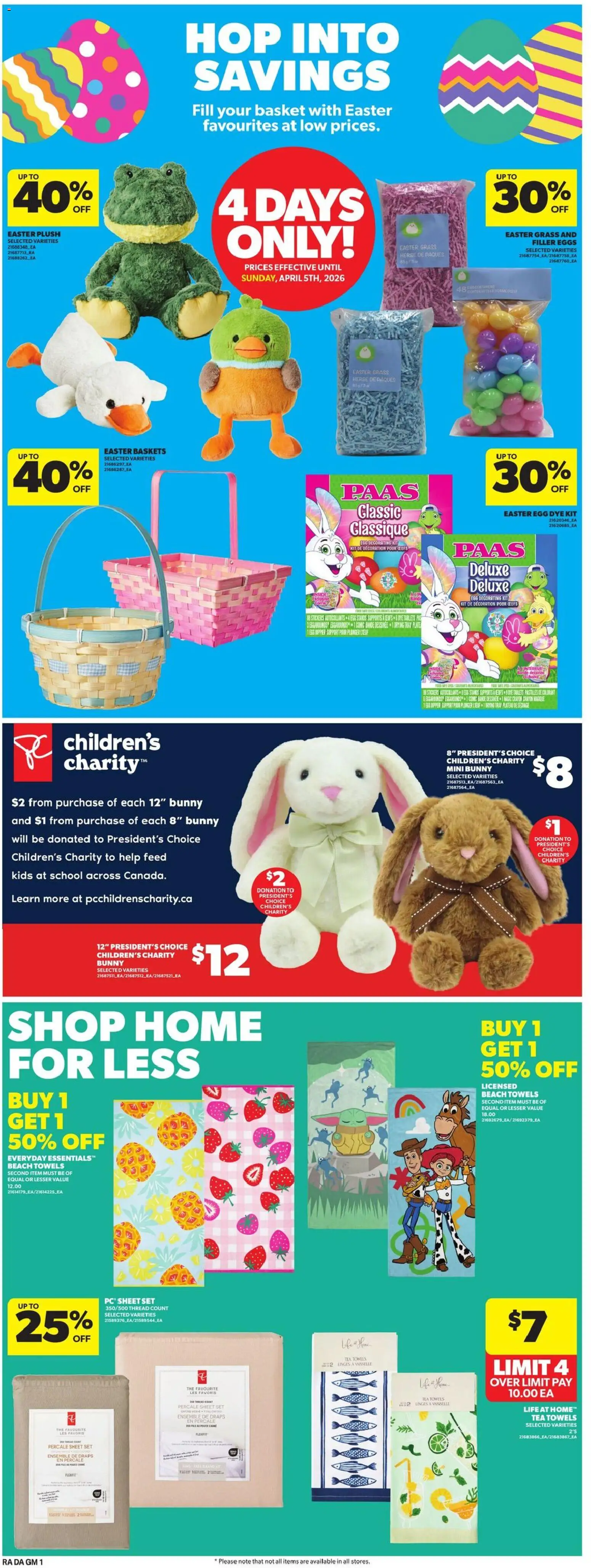 Atlantic Superstore flyer valid from 02.04.2026 | Page: 13 | Products: Tea, Basket, Eggs