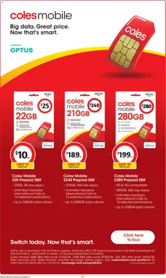 Preview of Coles catalogue  - valid from 25.03.2026 | Page: 47
