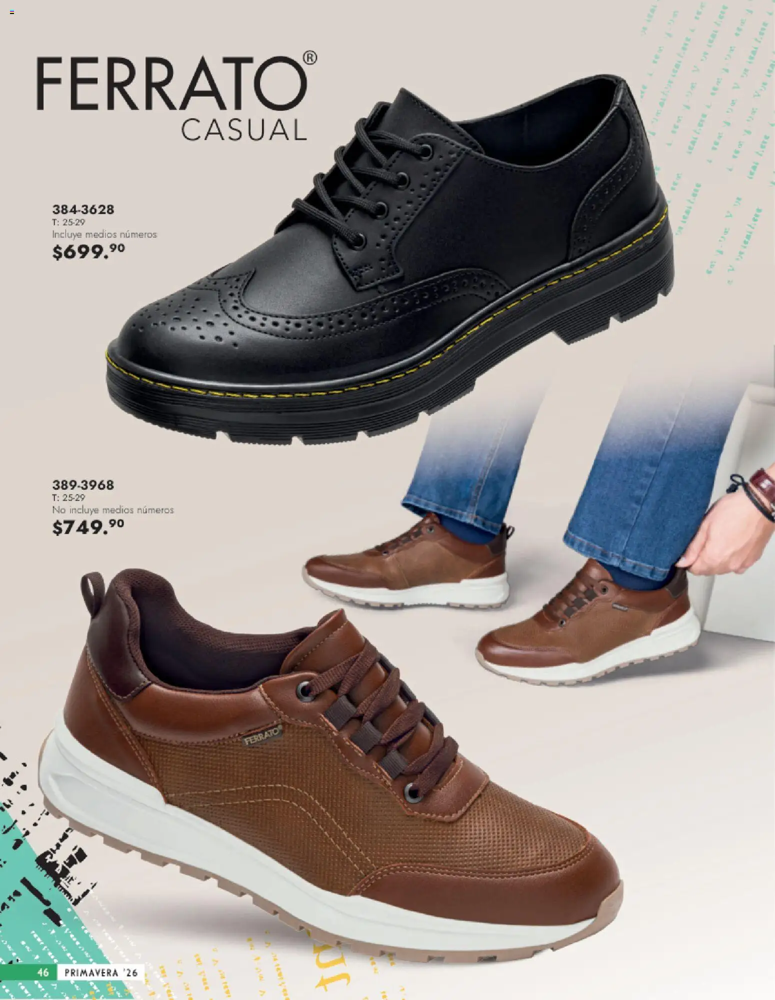 Nuevas ofertas de Andrea válidas en toda la República Mexicana desde el 25.01.2026. ¡Encuentra las mejores ofertas en Andrea catálogo Calzado Caballero! | Página: 46