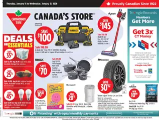 Preview of Canadian Tire weekly flyer from shop Canadian Tire valid from 15.01.2026