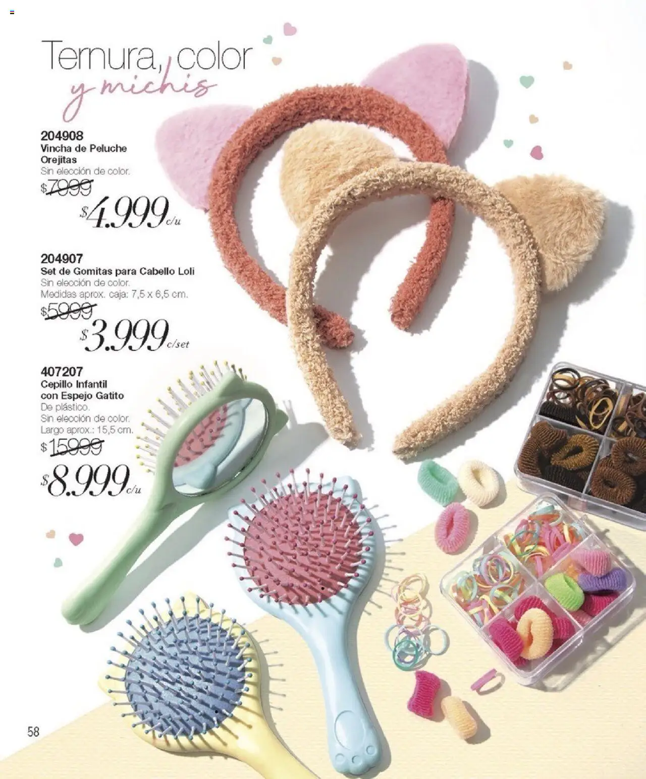 Violetta catálogo │ válido desde el 07.08.2025 | Página: 58 | Productos: Vincha, Caja, Espejo, Cepillo
