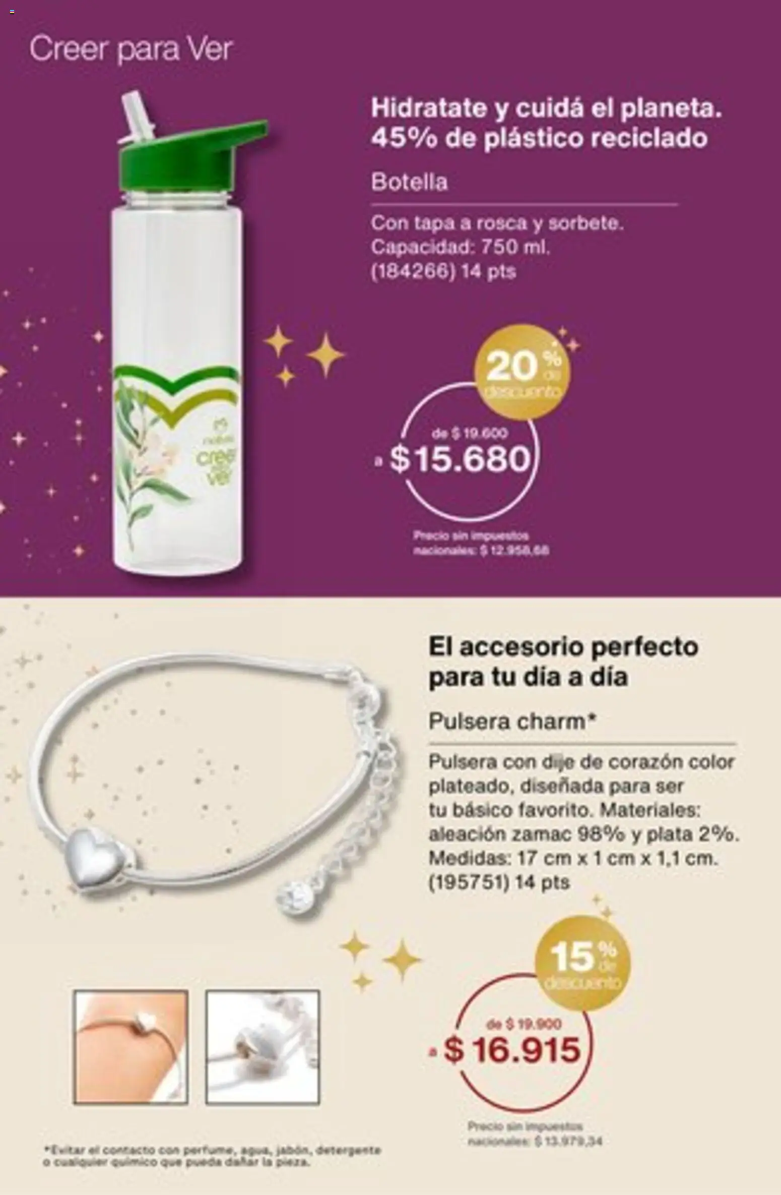 Catálogo Natura Ciclo 16/2025 │ válido desde el 01.11.2025 | Página: 279 | Productos: Pulsera, Botella, Dije, Detergente