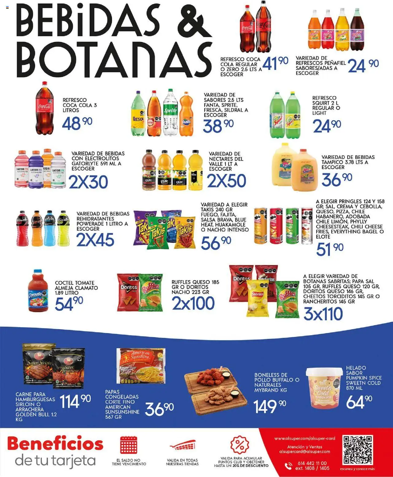 Nuevas ofertas de Alsuper válidas en toda la República Mexicana desde el 10.10.2025. ¡Encuentra las mejores ofertas en Alsuper - Folleto! | Página: 7 | Productos: Papa, Refresco, Sal, Helado