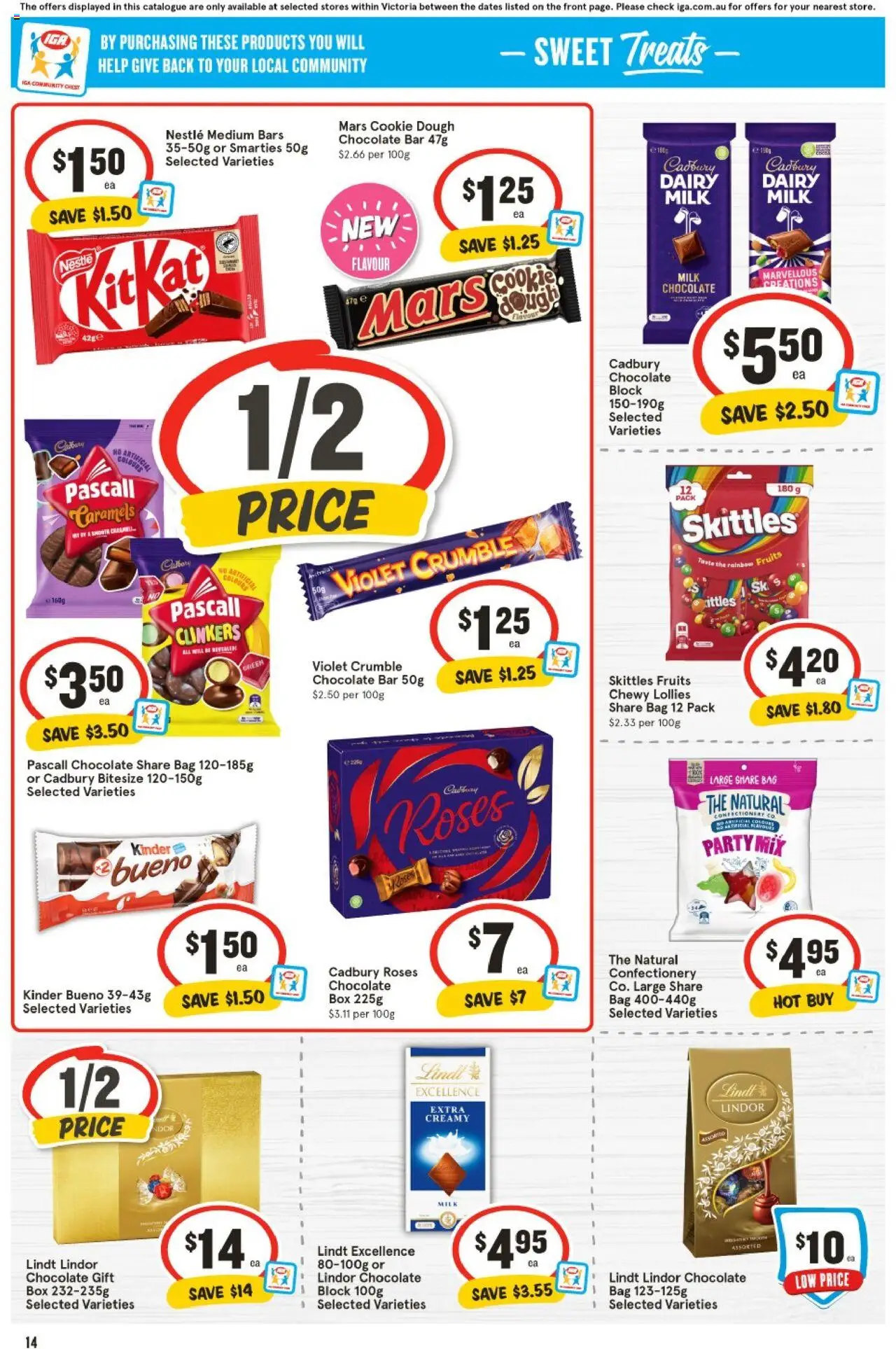 IGA catalogue - valid from 06.08.2025 | Page: 11 | Products: Box, Milk, Chocolate, Fruits
