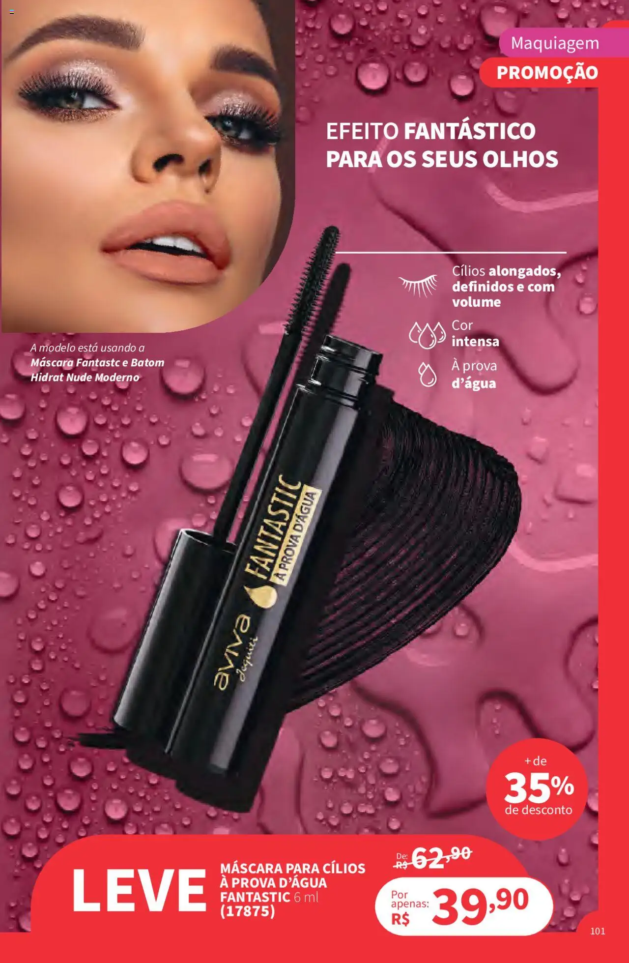 Jequiti Folheto - válido de 02.06.2025 | Página: 101 | Produtos: Maquiagem, Máscara para cílios, Batom