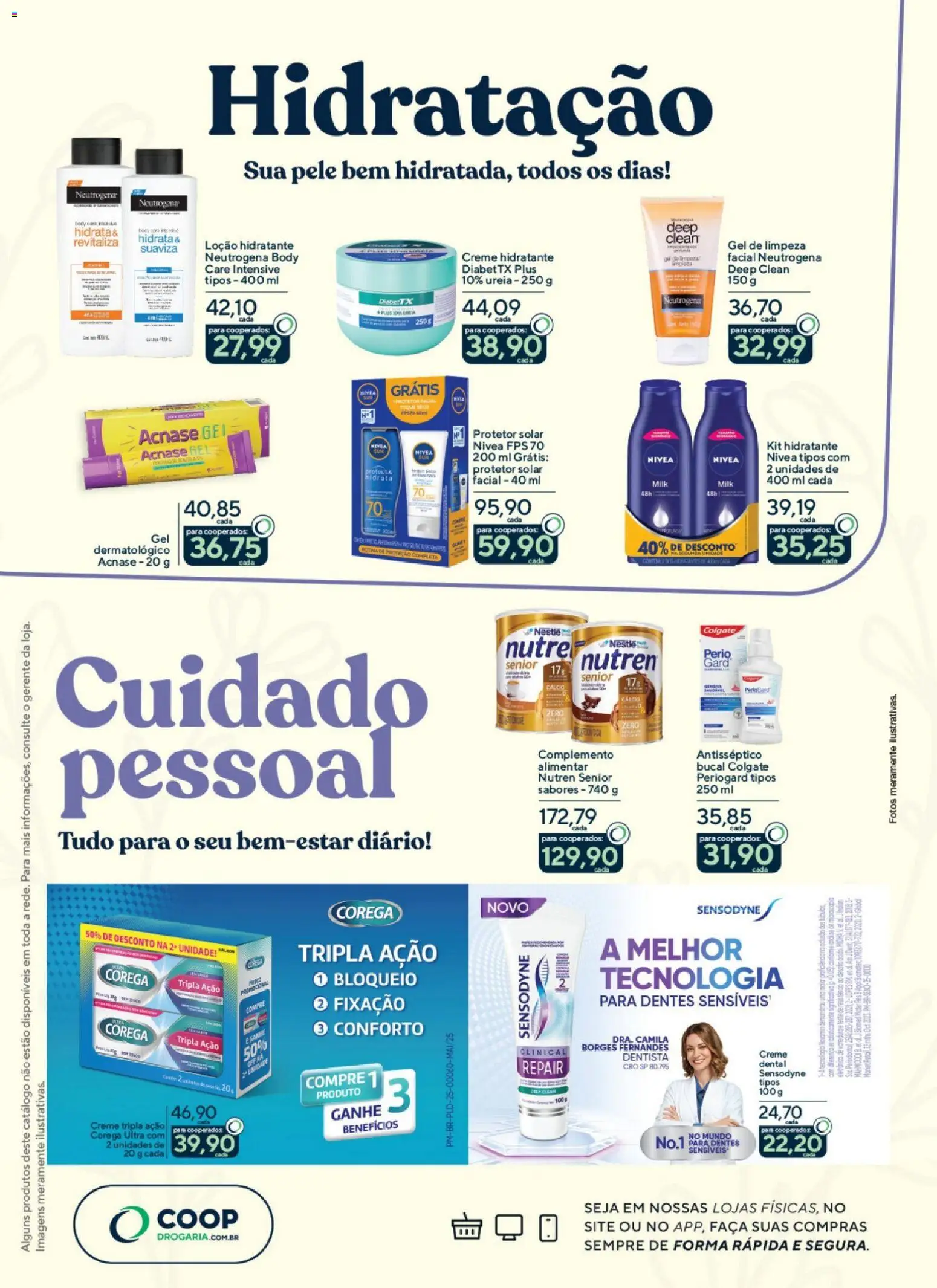 Coop Folheto - válido de 02.03.2026 | Página: 7 | Produtos: Protetor solar, Faca, Gel de limpeza, Creme
