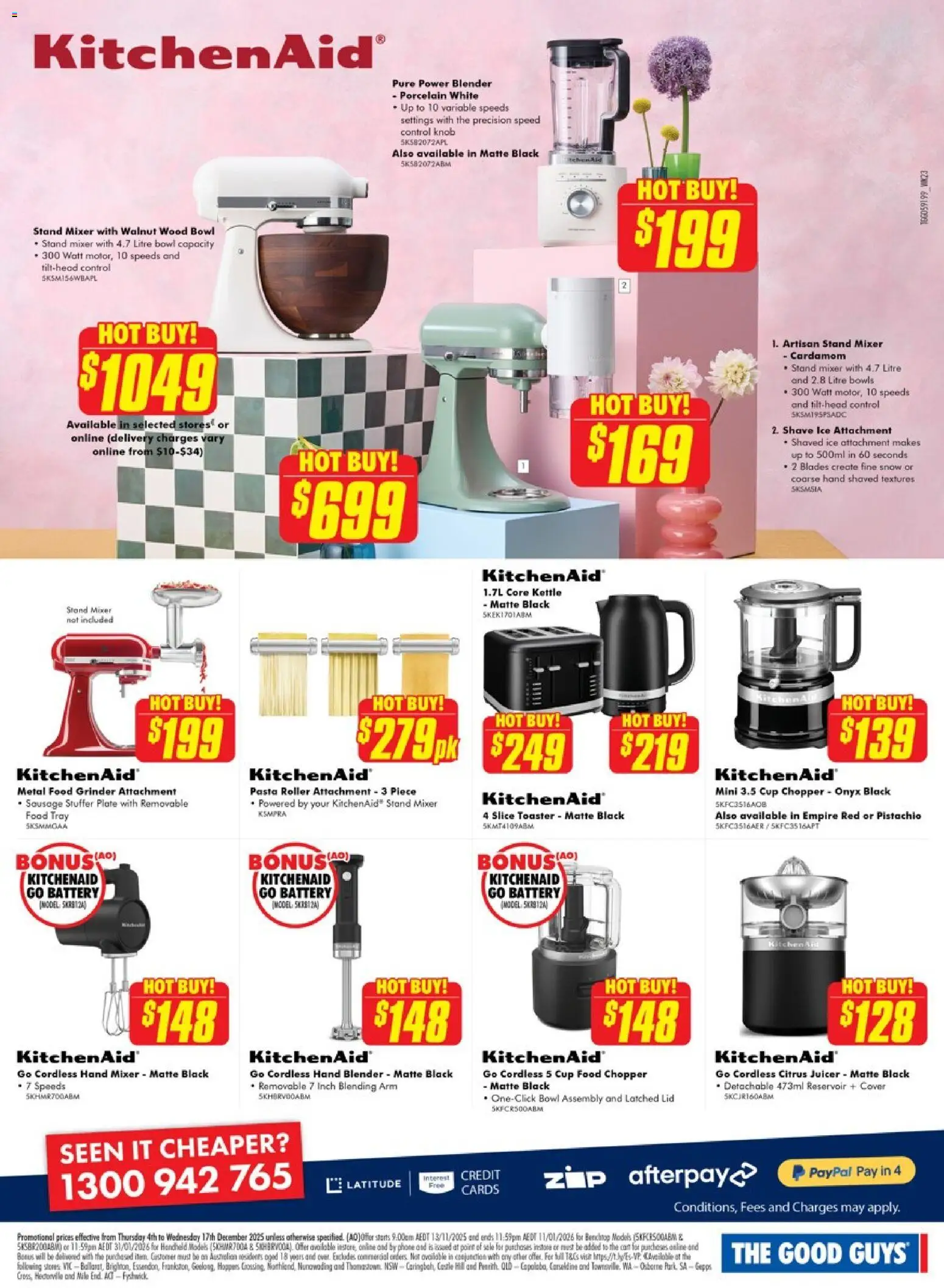The Good Guys catalogue - valid from 03.12.2025 | Page: 8 | Products: Battery, Sausage, Grinder, Juicer