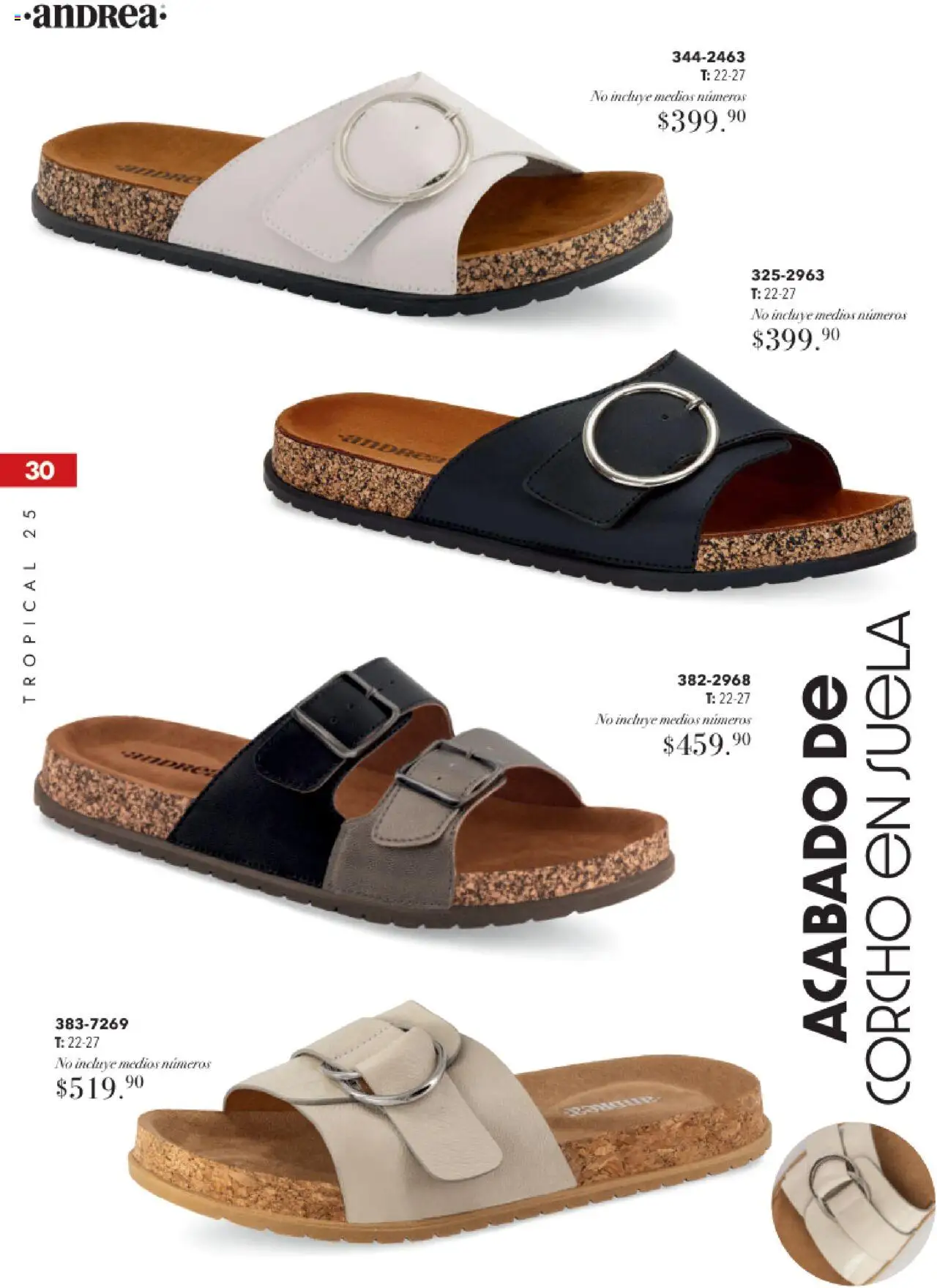 Nuevas ofertas de Andrea válidas en toda la República Mexicana desde el 17.08.2025. ¡Encuentra las mejores ofertas en Andrea - Catálogo Tropical Otoño / Invierno! | Página: 30