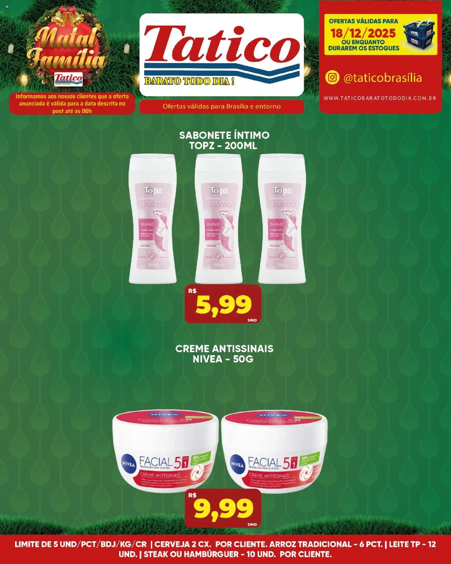 Tatico Folheto - válido de 19.12.2025 | Página: 21 | Produtos: Cerveja, Arroz, Creme, Sabonete