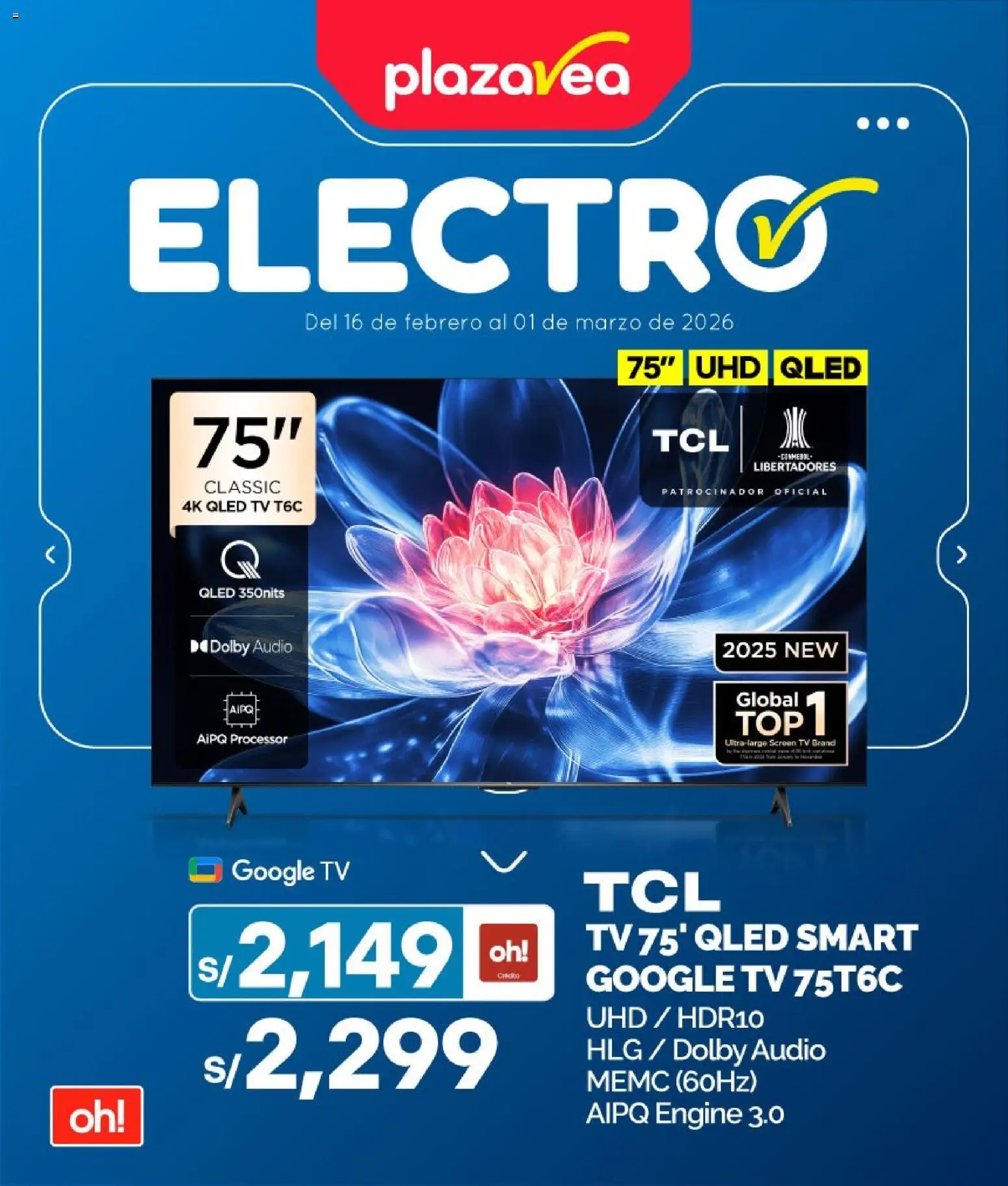 Catálogo Plaza Vea válido desde 16.02.2026 | Página: 1 | Productos: Audio