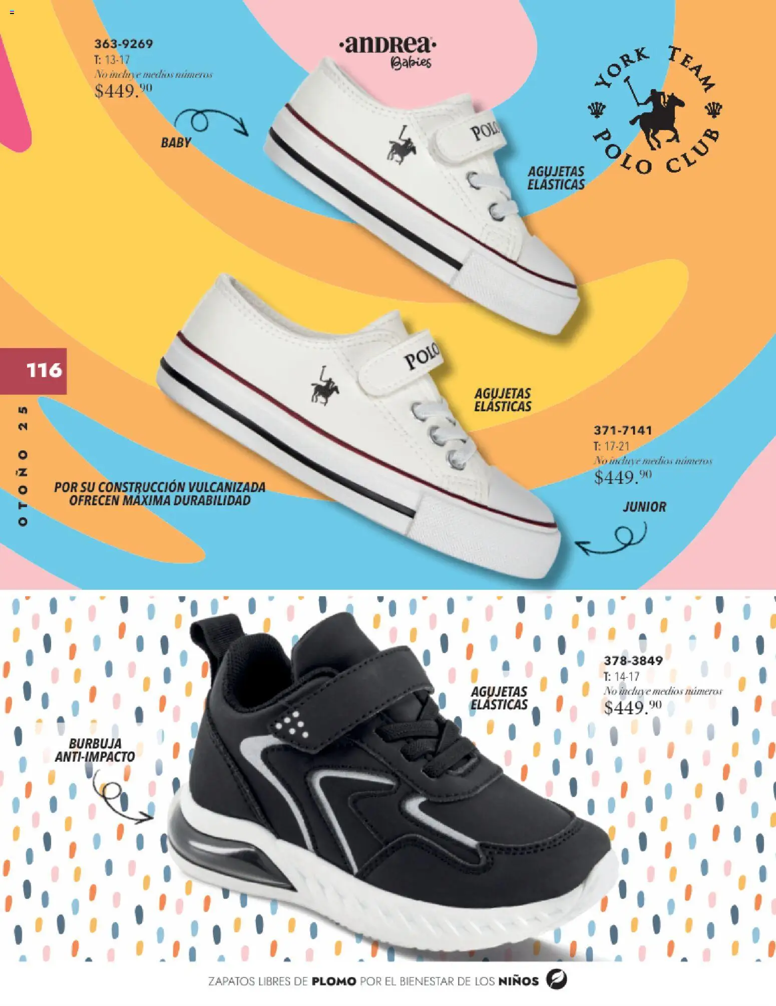 Nuevas ofertas de Andrea válidas en toda la República Mexicana desde el 26.11.2025. ¡Encuentra las mejores ofertas en Andrea catálogo Infantil Baby otoño 2025! | Página: 28 | Productos: Zapatos