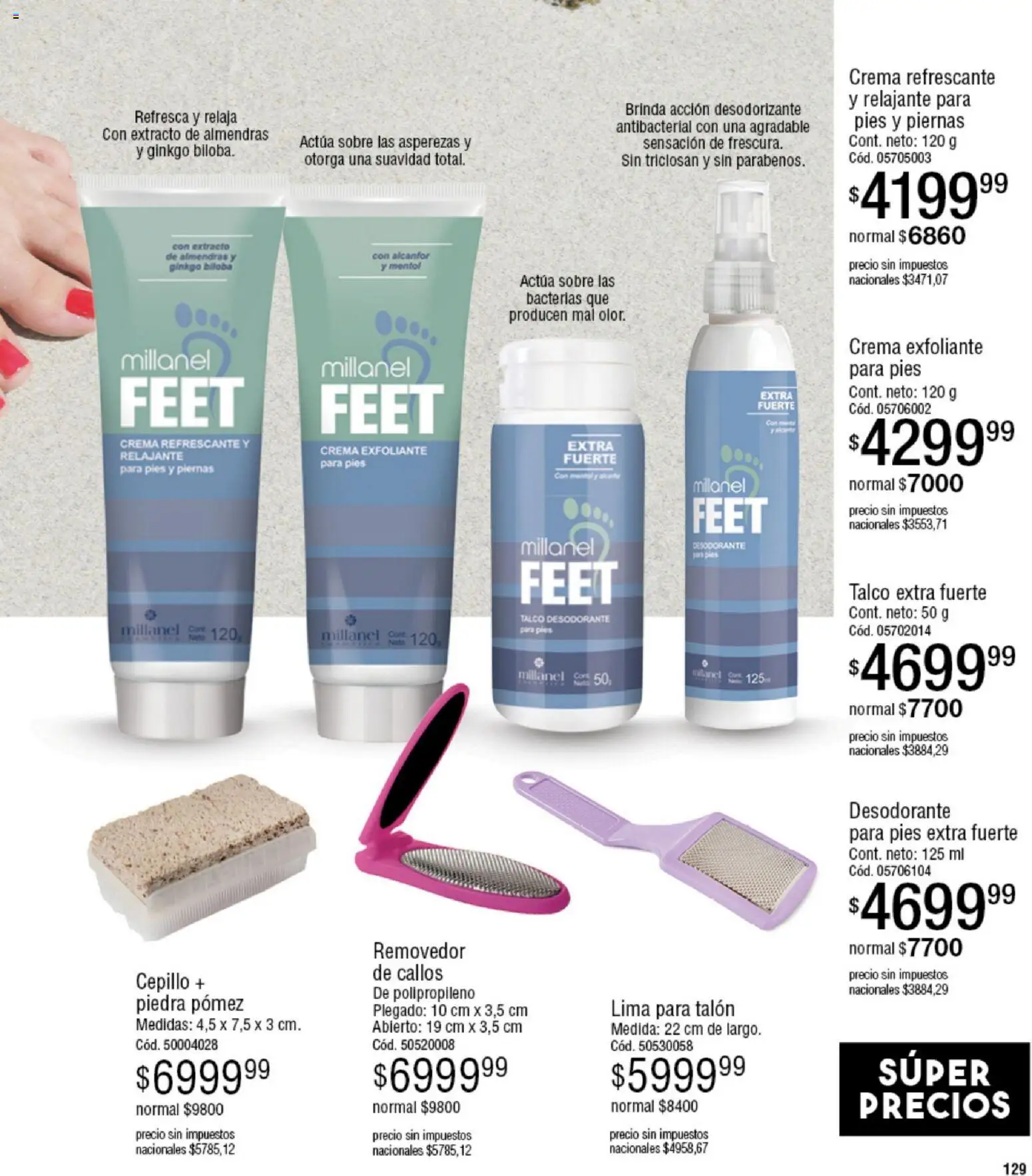 Millanel - Catálogo │ válido desde el 05.01.2026 | Página: 129 | Productos: Sobre, Almendras, Cepillo, Lima