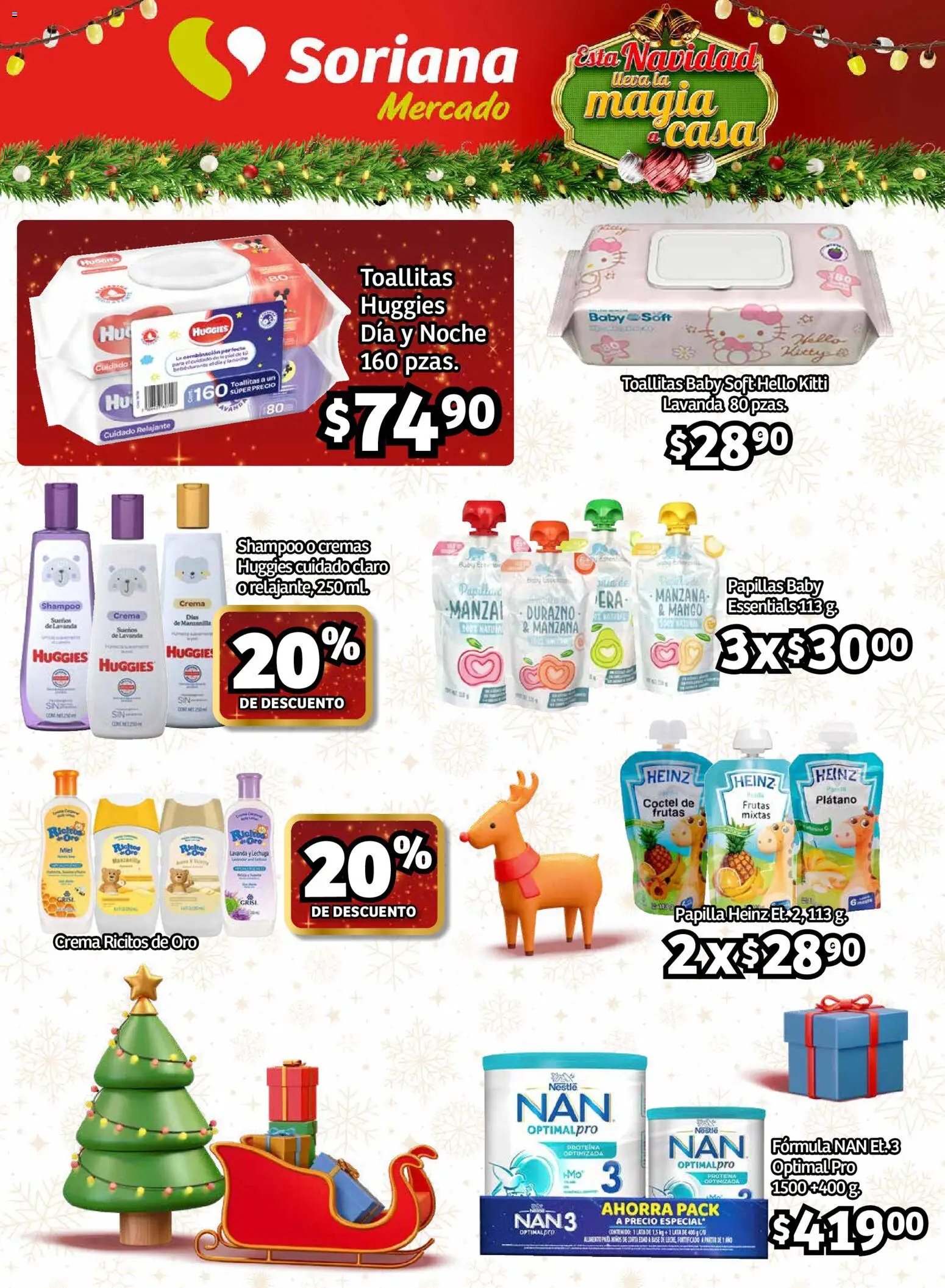 Nuevas ofertas de Soriana válidas en toda la República Mexicana desde el 27.11.2025. ¡Encuentra las mejores ofertas en Soriana - Pesito Valedor Mercado: Ags, Col, Gto, Jal, Mich! | Página: 23 | Productos: Plátano, Durazno, Crema, Mango