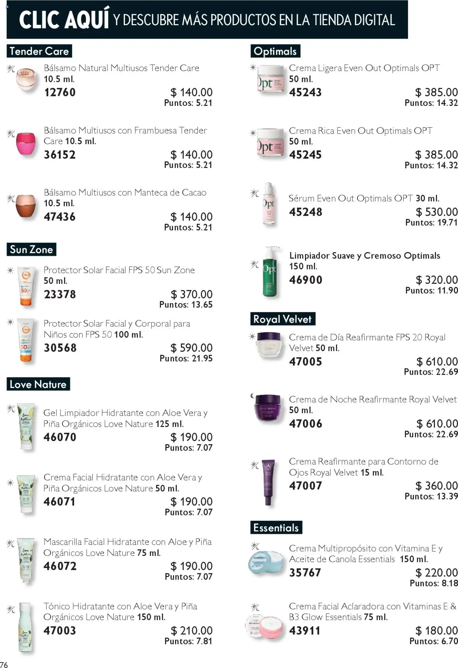 Nuevas ofertas de Oriflame válidas en toda la República Mexicana desde el 25.10.2025. ¡Encuentra las mejores ofertas en Oriflame Buen Fin! | Página: 76 | Productos: Aceite, Piña, Bálsamo, Protector solar