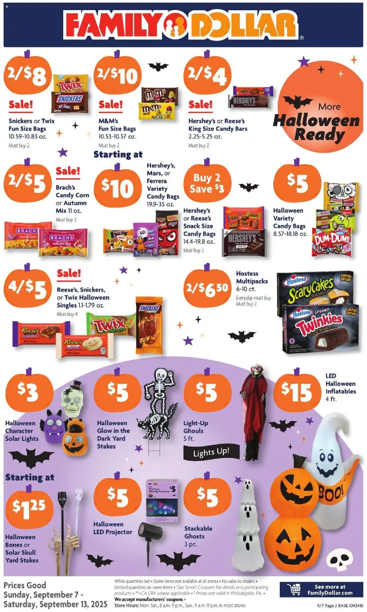 Family Dollar Weekly Ad - valid from 07.09.2025 | Page: 11 | Products: Corn, Chocolate, Sponge, Projector
