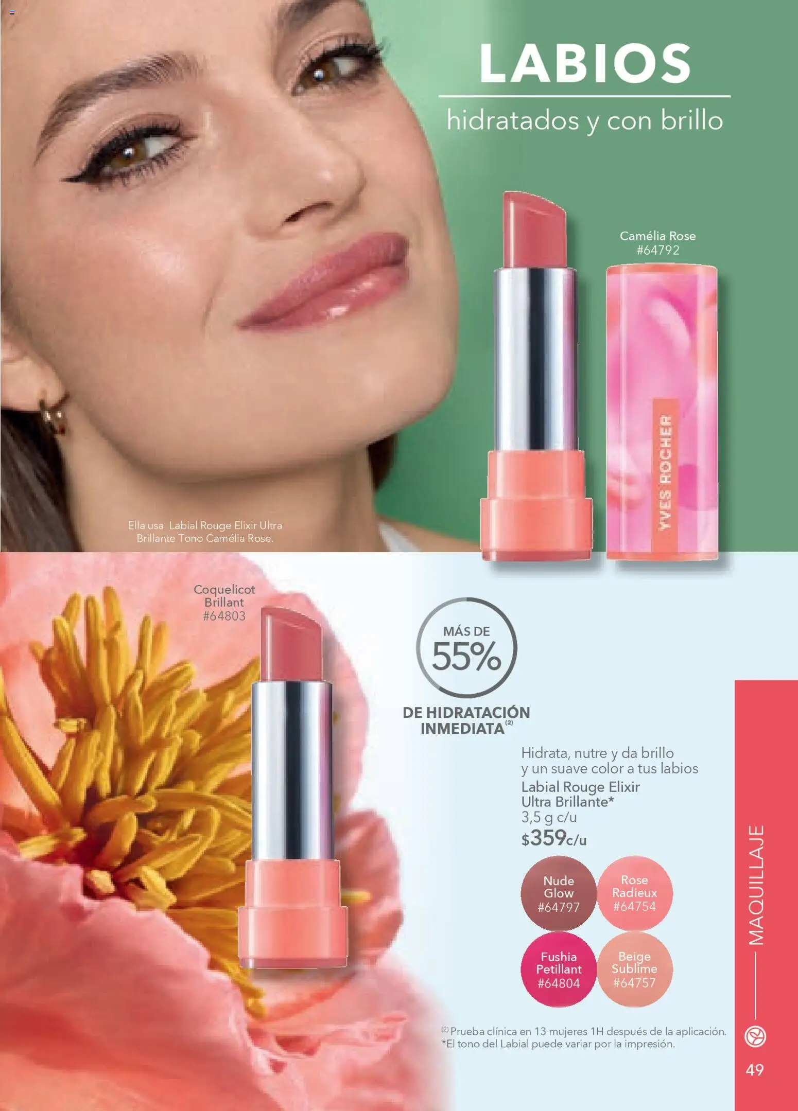 Nuevas ofertas de Yves Rocher válidas en toda la República Mexicana desde el 20.01.2026. ¡Encuentra las mejores ofertas en Yves Rocher campaña 2 2026! | Página: 51 | Productos: Brillo, Maquillaje