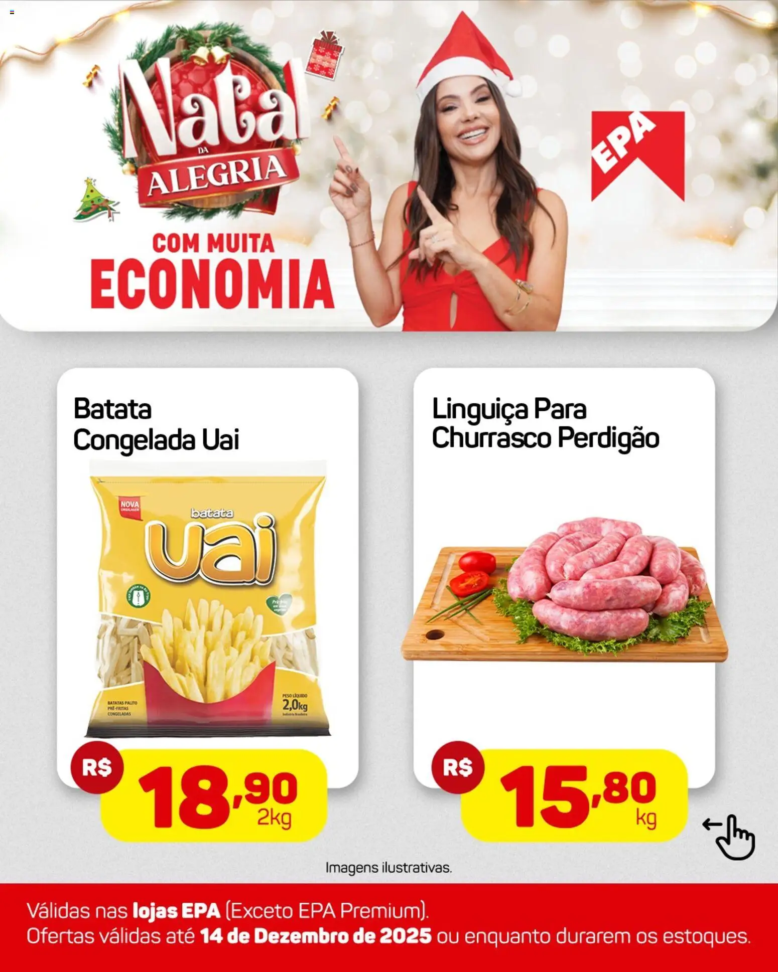 EPA Folheto - válido de 08.12.2025 | Página: 2 | Produtos: Linguiça, Nata, Batata
