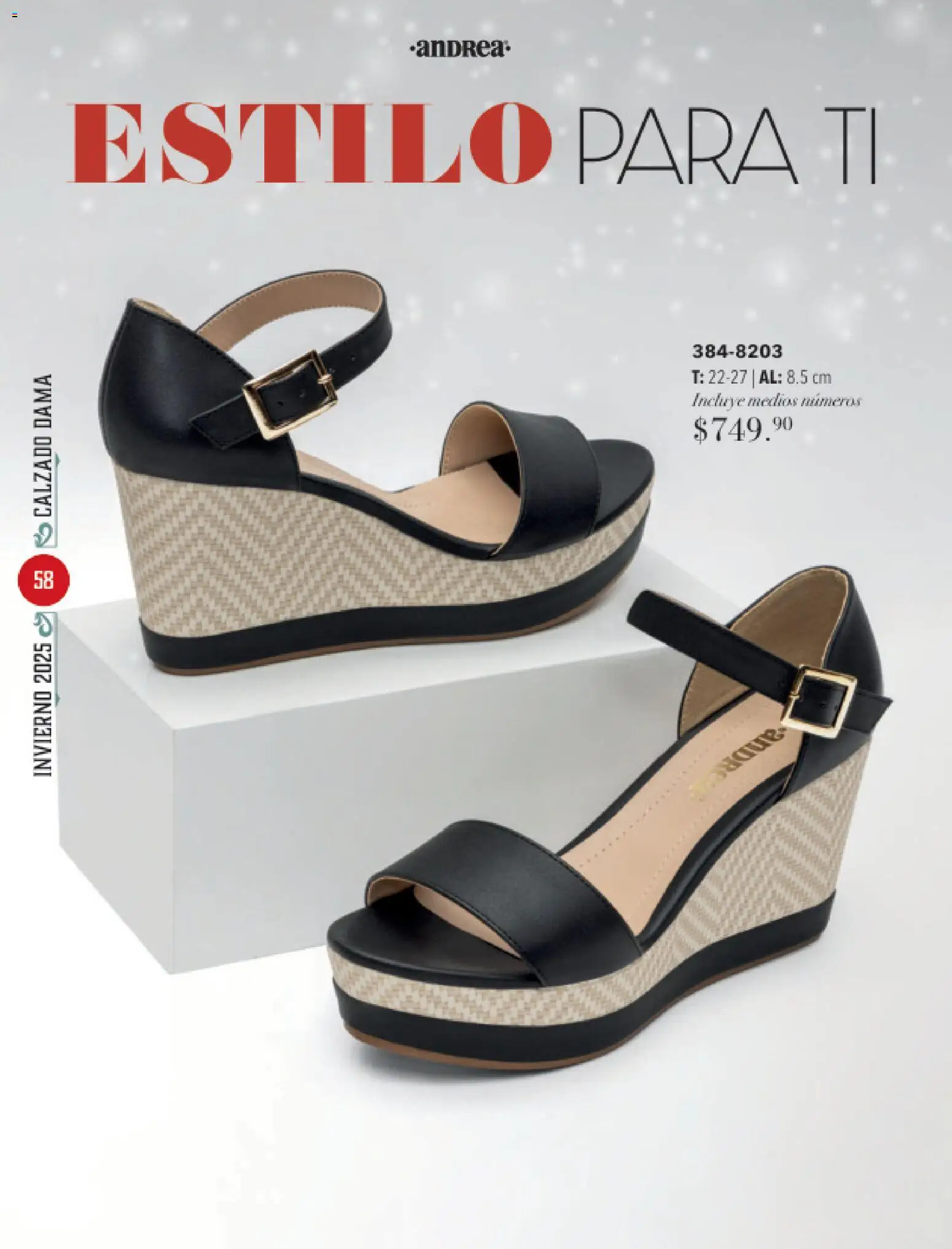 Nuevas ofertas de Andrea válidas en toda la República Mexicana desde el 26.11.2025. ¡Encuentra las mejores ofertas en Andrea catálogo Invierno! | Página: 58