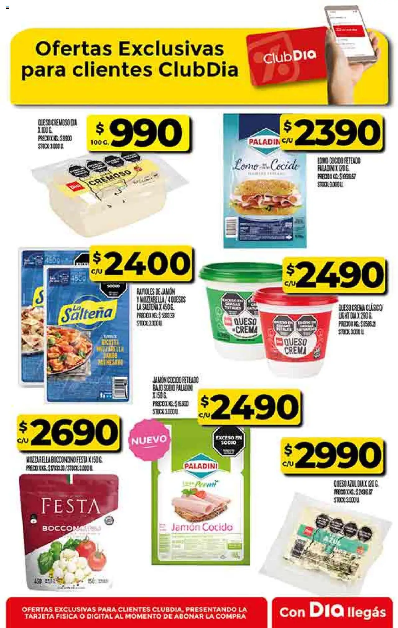Supermercado DIA Ofertas │ válido desde el 20.08.2025 | Página: 41 | Productos: Jamón cocido, Queso crema, Queso, Ravioles