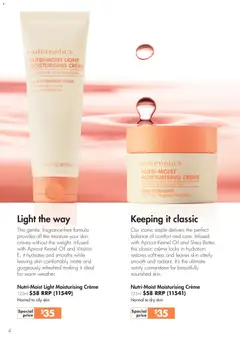 Preview of Nutrimetics Catalogue Fresh, flawless, fabulous - valid from 26.01.2026 | Page: 4 | Products: Light, Oil, Peach, Vitamin