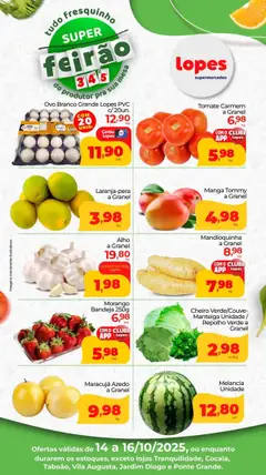Lopes Supermercados - Ofertas Feirão - Pré-Visualização do folheto da loja Lopes Supermercados, válido de 14.10.2025