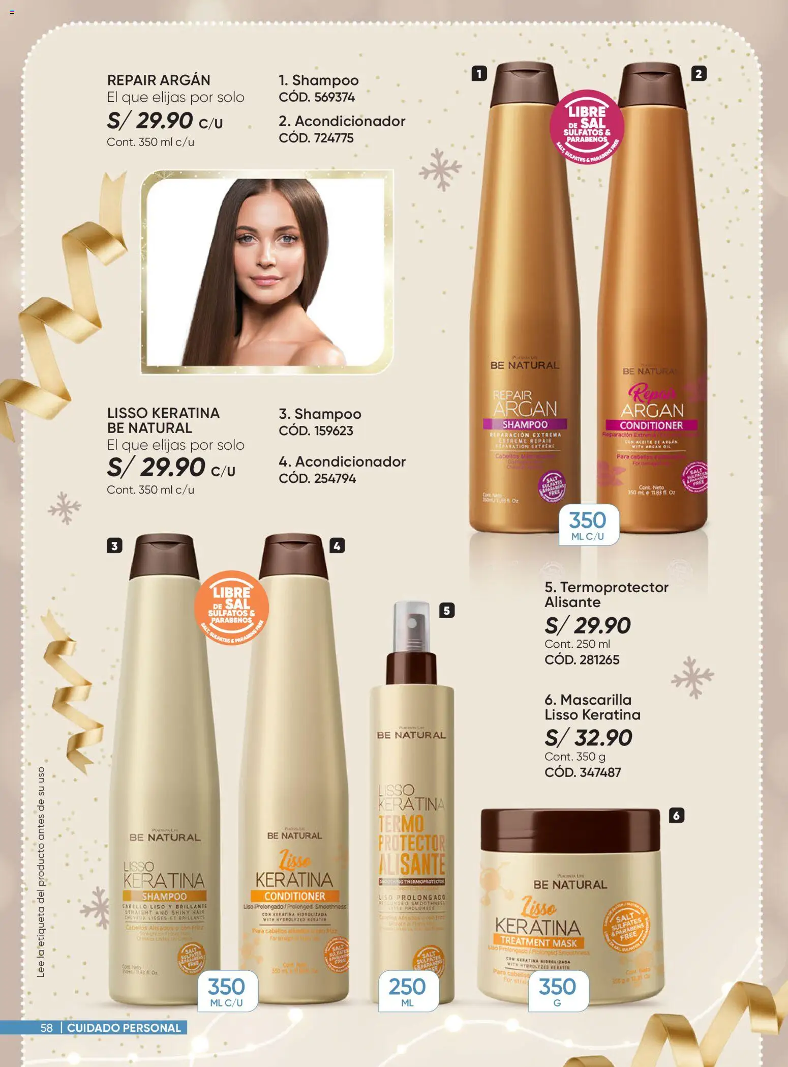 Catálogo Azzorti válido desde 03.11.2025 | Página: 58 | Productos: Shampoo, Acondicionador, Aceite