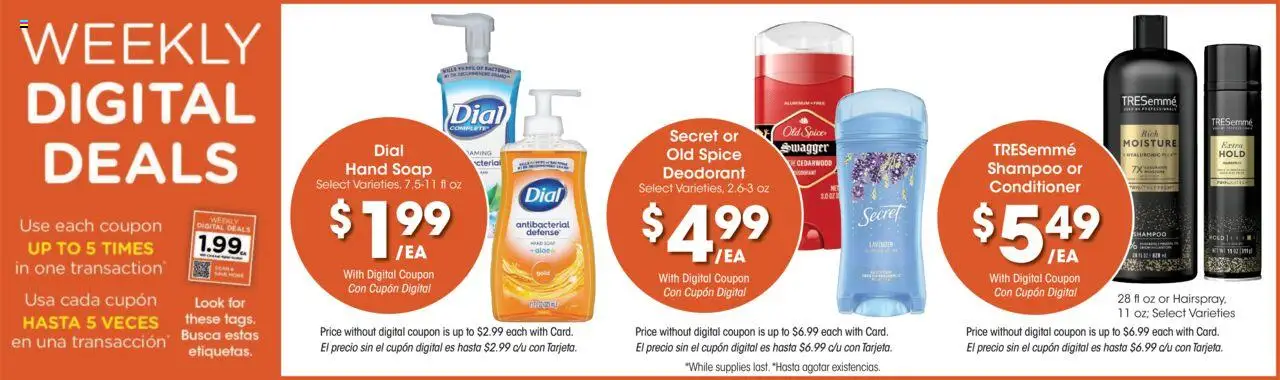 Ralphs Weekly Ad - valid from 10.09.2025 | Page: 3 | Products: Shampoo, Conditioner, Soap, Deodorant
