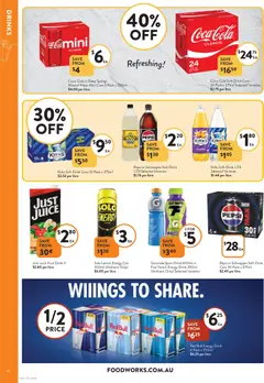 Preview of Foodworks Catalogue NSW - valid from 05.11.2025 | Page: 14 | Products: Juice, Water, Lemon, Vitamin