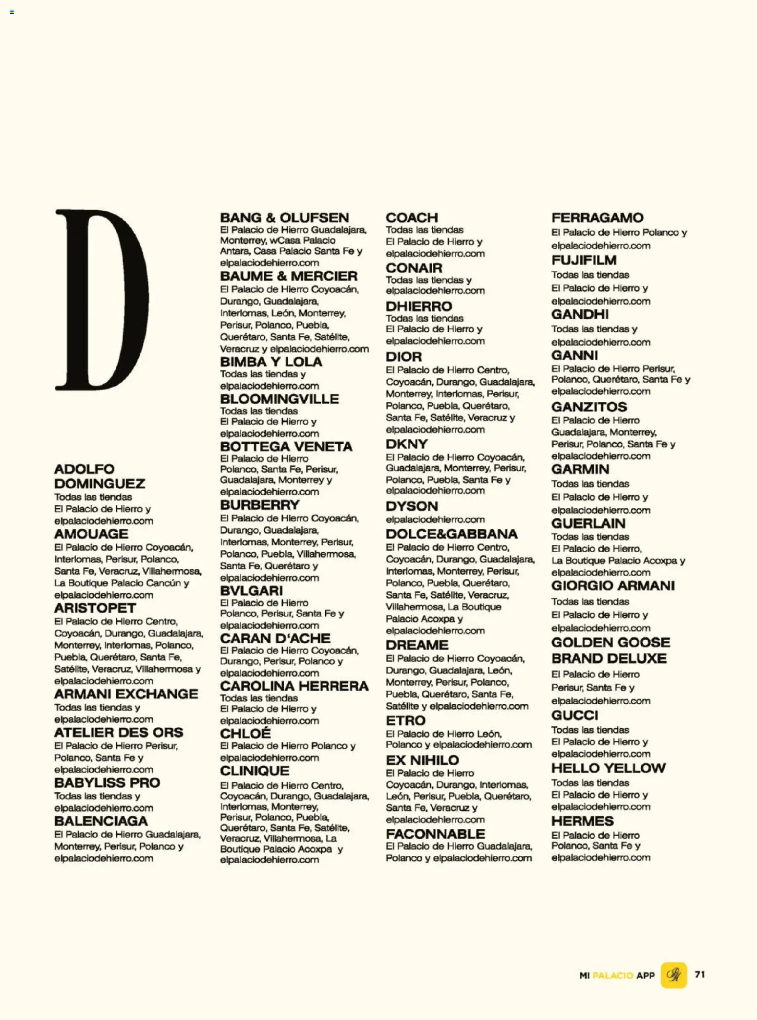 Nuevas ofertas de Palacio De Hierro válidas en toda la República Mexicana desde el 02.02.2026. ¡Encuentra las mejores ofertas en Palacio De Hierro catálogo! | Página: 73 | Productos: Satélite