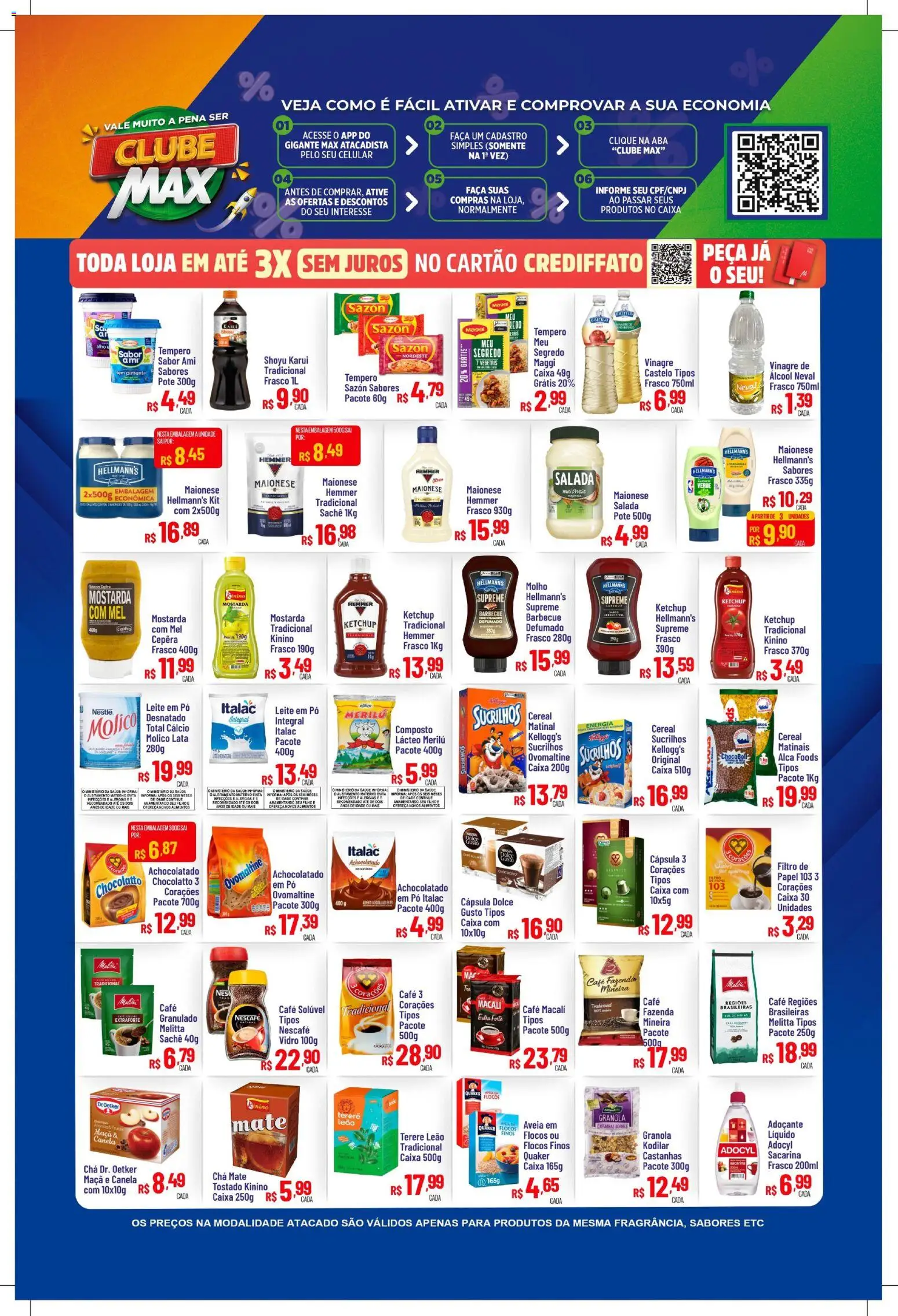 Max Atacadista Folheto - válido de 07.01.2026 | Página: 3 | Produtos: Pimenta, Vinagre, Chá, Mel