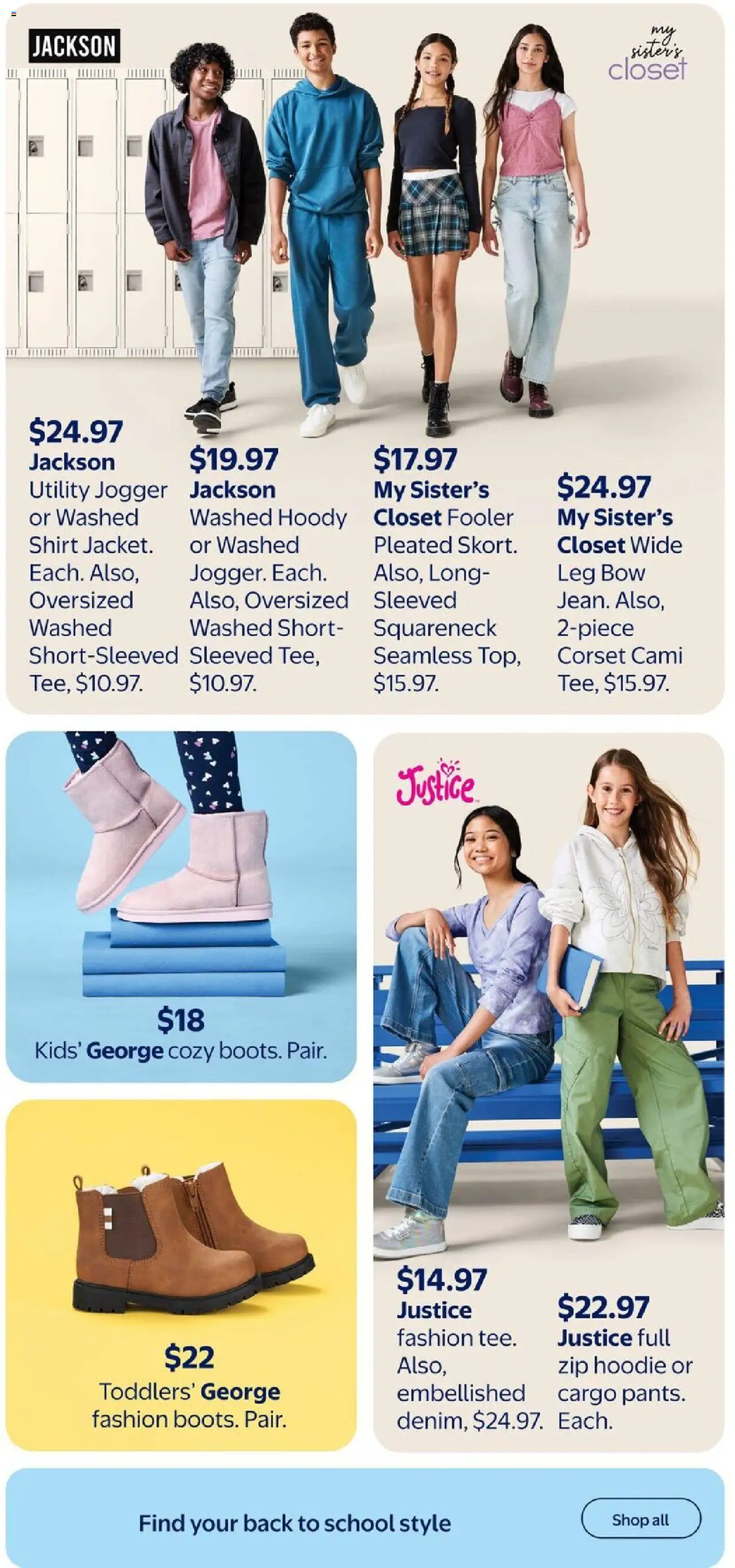 Walmart flyer valid from 07.08.2025 | Page: 29 | Products: Shirt, Hoodie