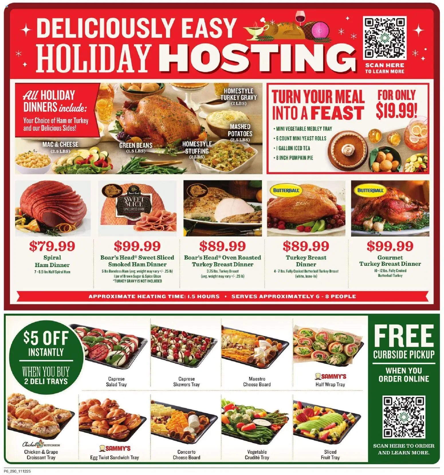 Lowes Foods Weekly Ad - SC - valid from 12.11.2025 | Page: 6 | Products: Tea, Salad, Pumpkin Pie, Pumpkin