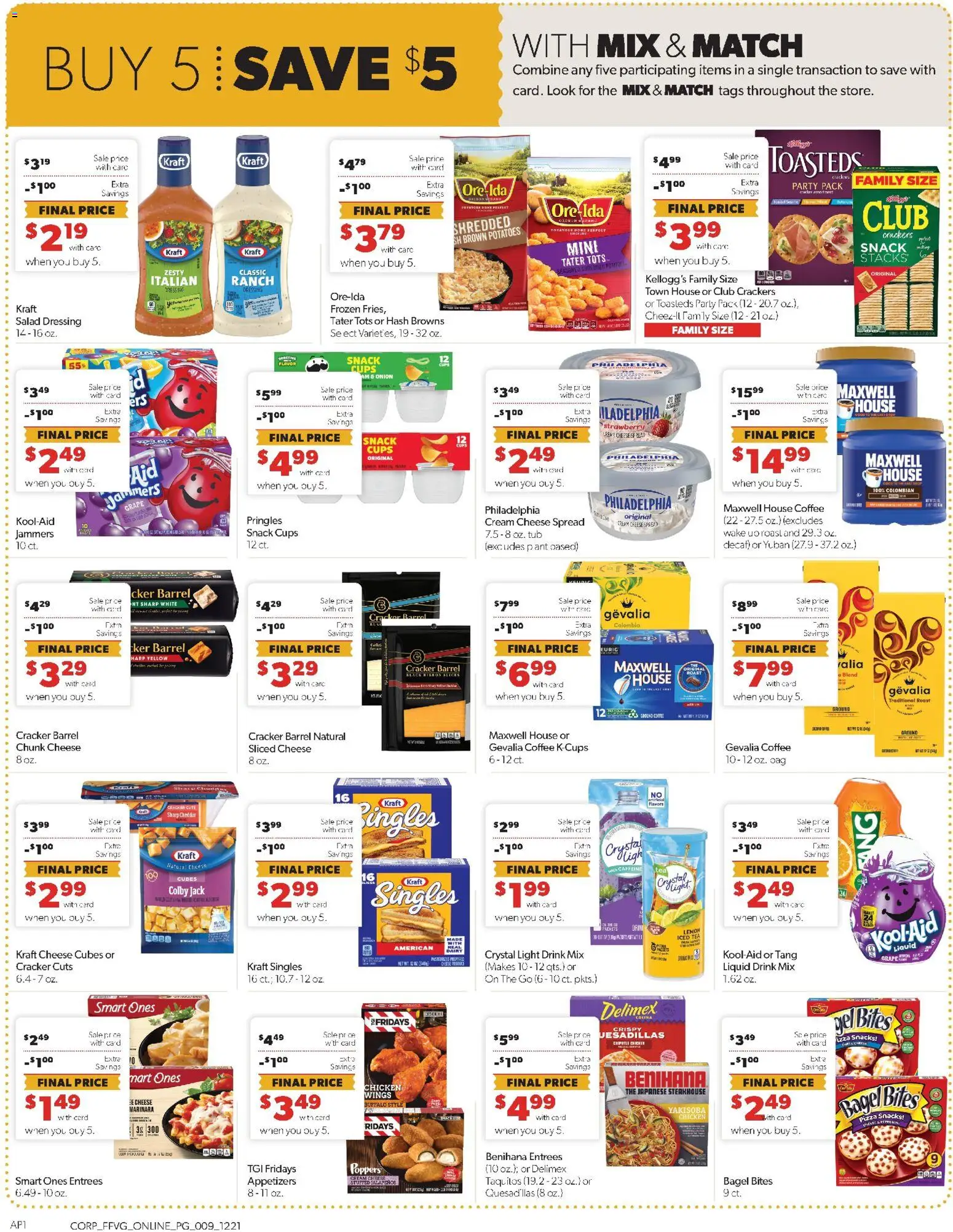 Family Fare Weekly Ad - valid from 21.12.2025 | Page: 10 | Products: Cheese, Coffee, Tea, Salad