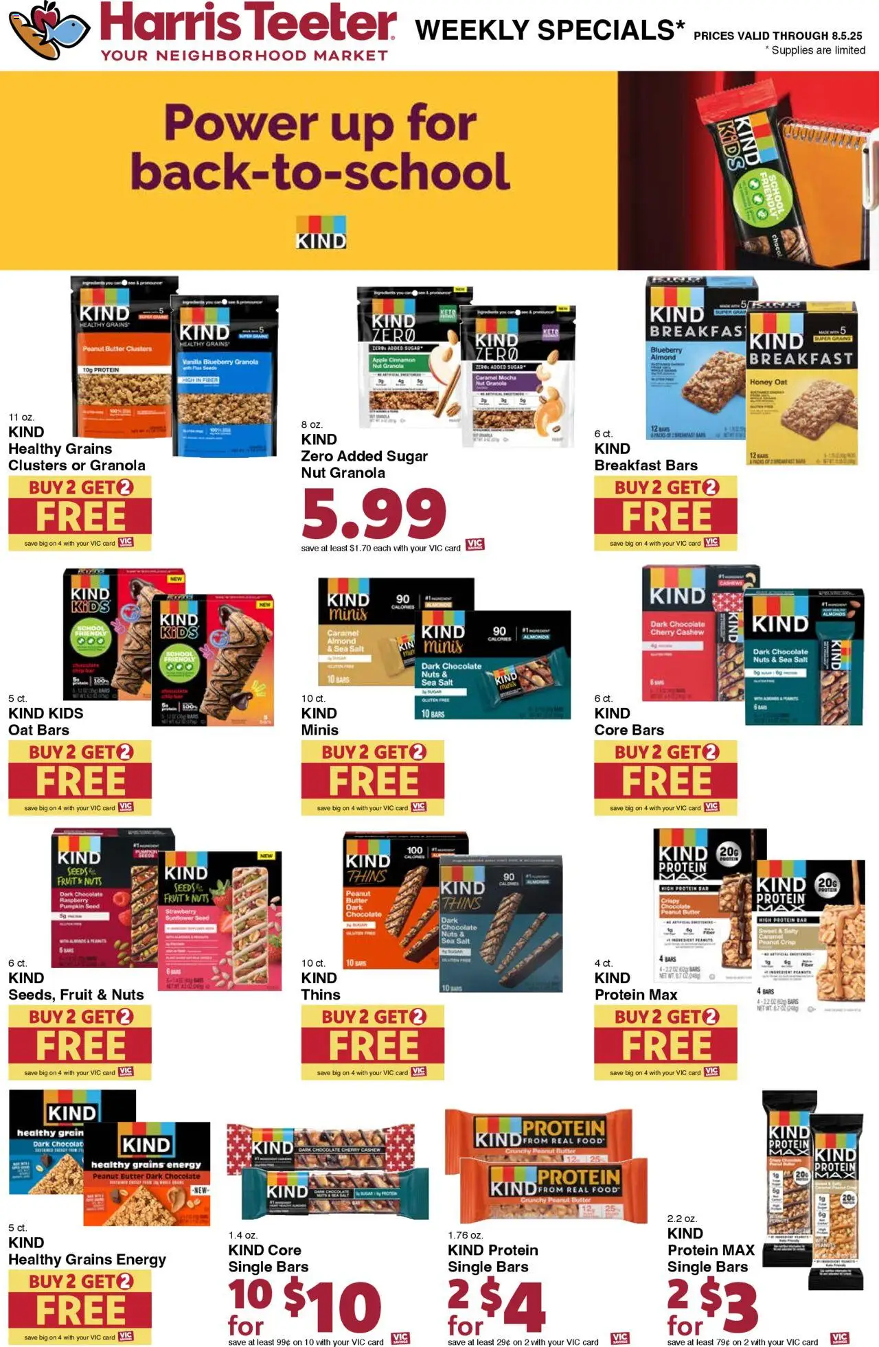 Harris Teeter Weekly Ad - SC - valid from 30.07.2025 | Page: 13 | Products: Butter, Chocolate, Salt, Sugar