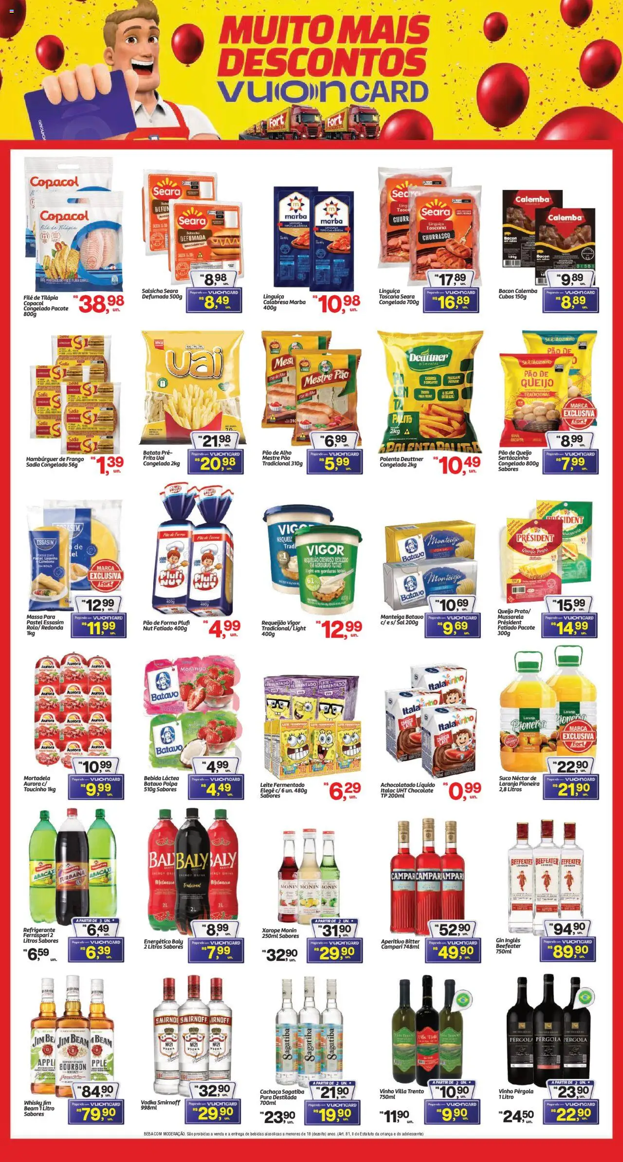 Fort Atacadista Folheto - válido de 30.09.2025 | Página: 3 | Produtos: Melancia, Leite, Manteiga, Frango