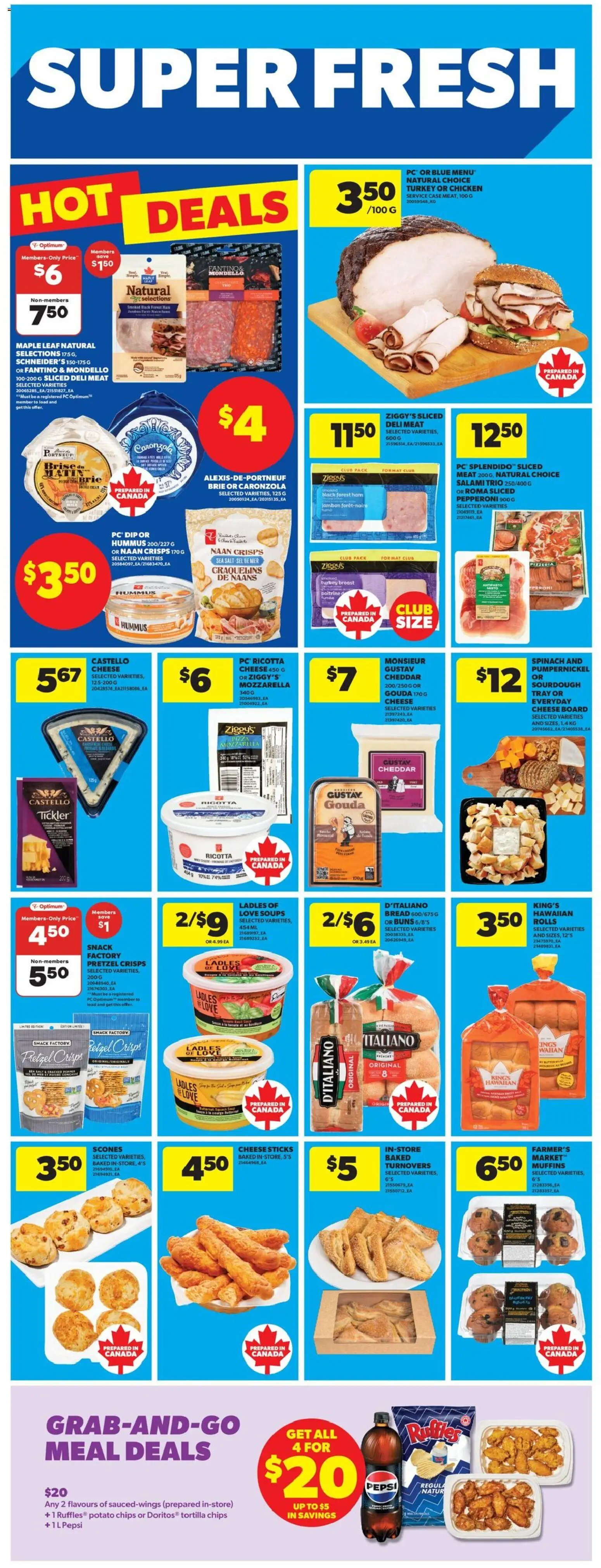 Real Canadian Superstore flyer valid from 12.02.2026 | Page: 22 | Products: Chips, Case, Cheese, Salami