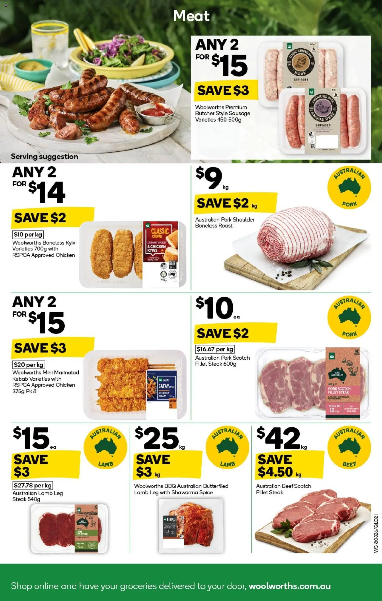 Woolworths catalogue - valid from 18.03.2026 | Page: 21 | Products: Meat, Steak, Sausage, Oven