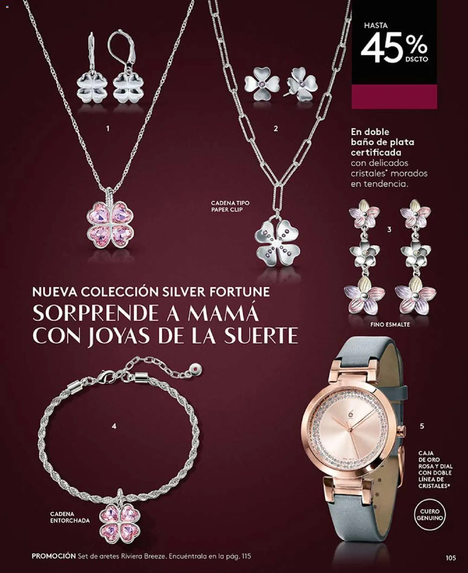 Catálogo Ésika Campaña 6 │ válido desde el 01.04.2026 | Página: 105 | Productos: Caja, Baño, Cadena