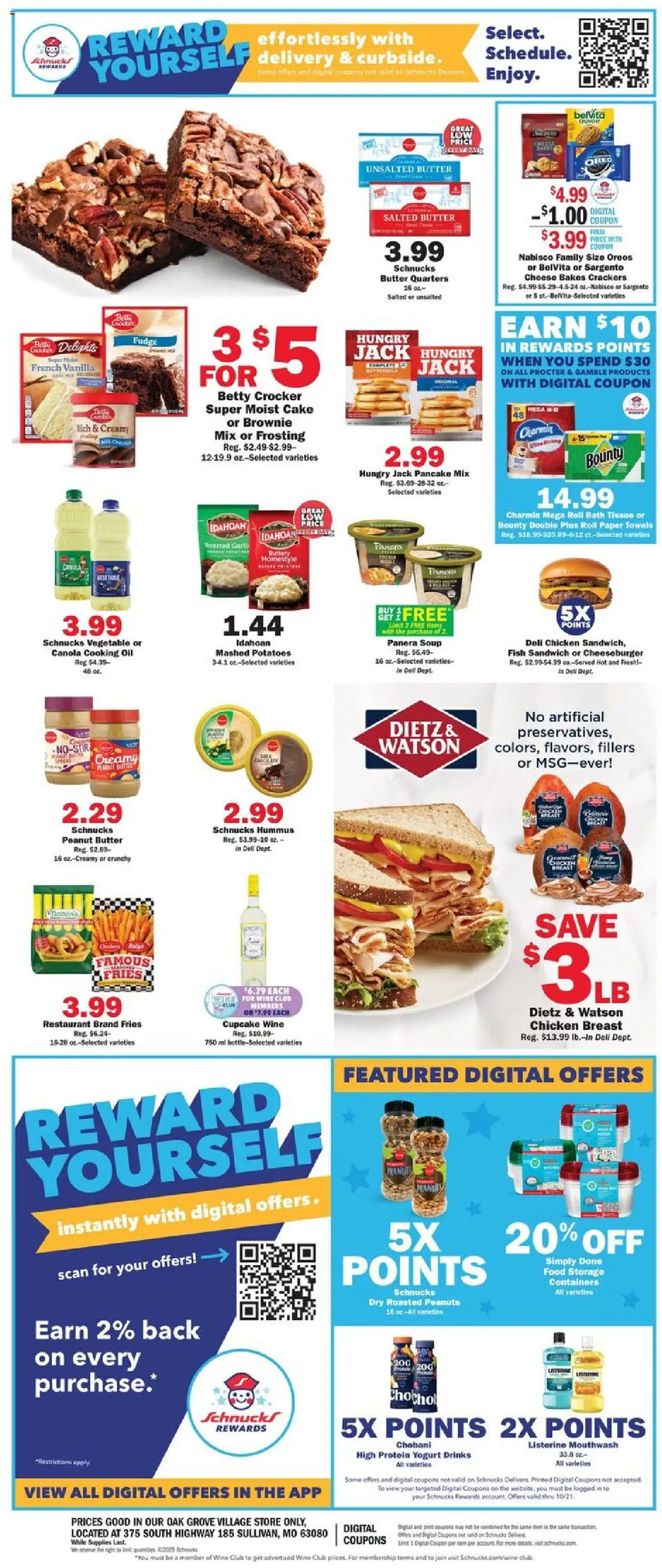 Schnucks Weekly Print Ad - MO - valid from 15.10.2025 | Page: 2 | Products: Bath, Butter, Date, Cupcake