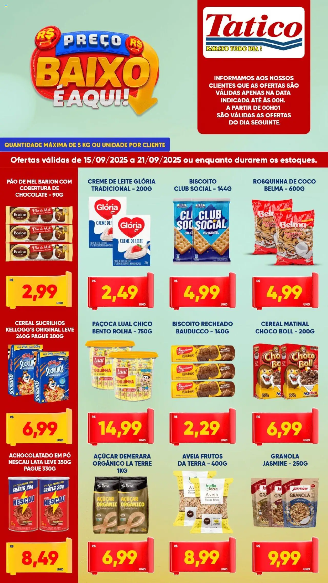 Tatico Folheto - válido de 15.09.2025 | Página: 4 | Produtos: Mel, Sucrilhos, Creme, Paçoca