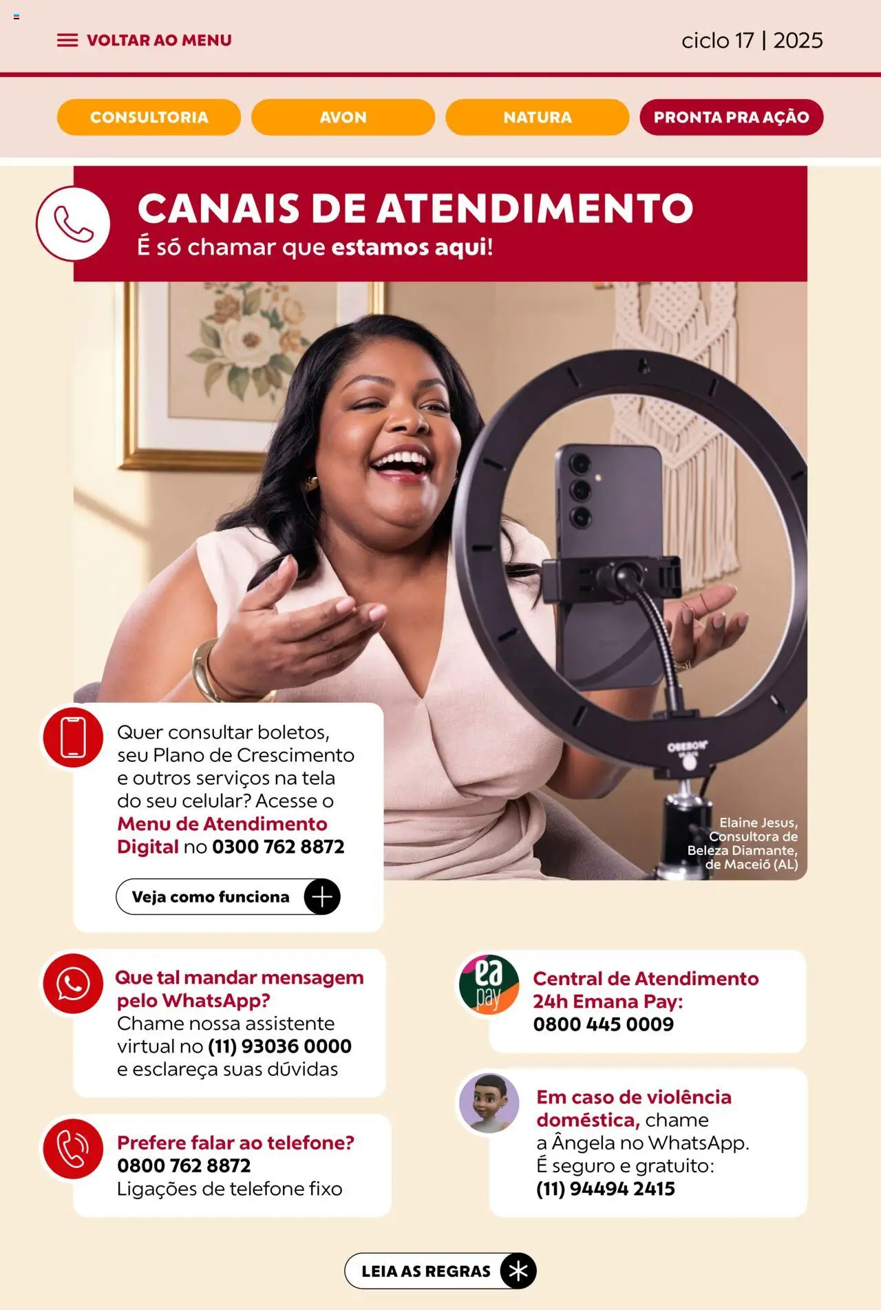 Avon Folheto - válido de 07.10.2025 | Página: 76 | Produtos: Celular, Tela, Telefone