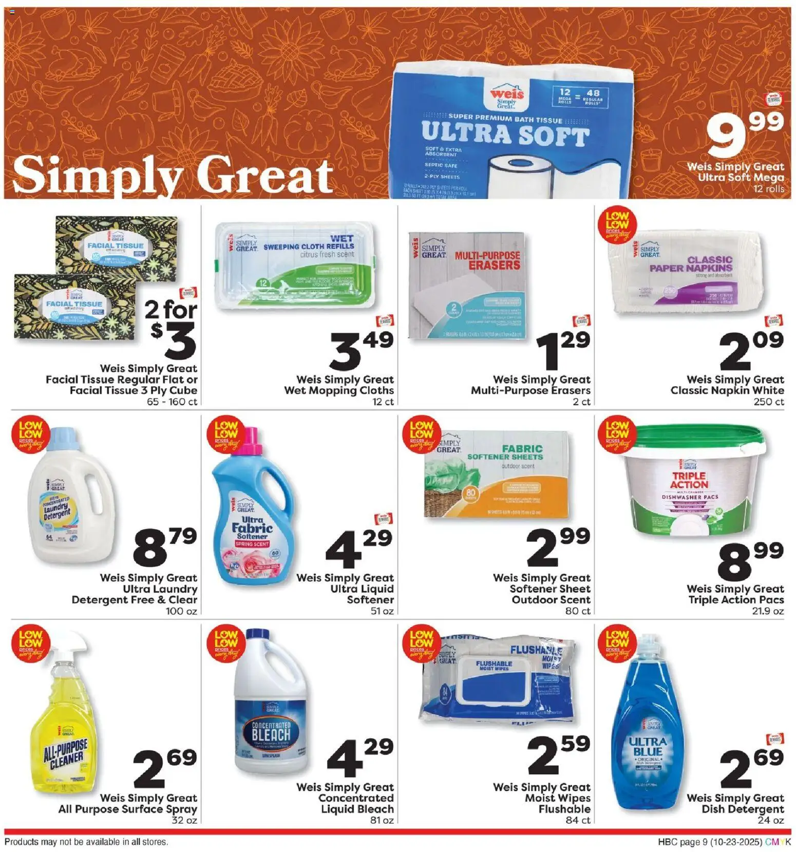 Weis Hello Autumn - valid from 23.10.2025 | Page: 12 | Products: Safe, Fabric softener, Detergent, Dishwasher