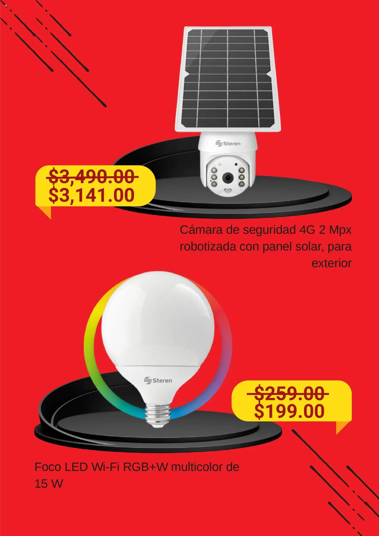 Nuevas ofertas de Steren válidas en toda la República Mexicana desde el 28.11.2025. ¡Encuentra las mejores ofertas en Steren Cyber Days! | Página: 5 | Productos: Cámara, Foco