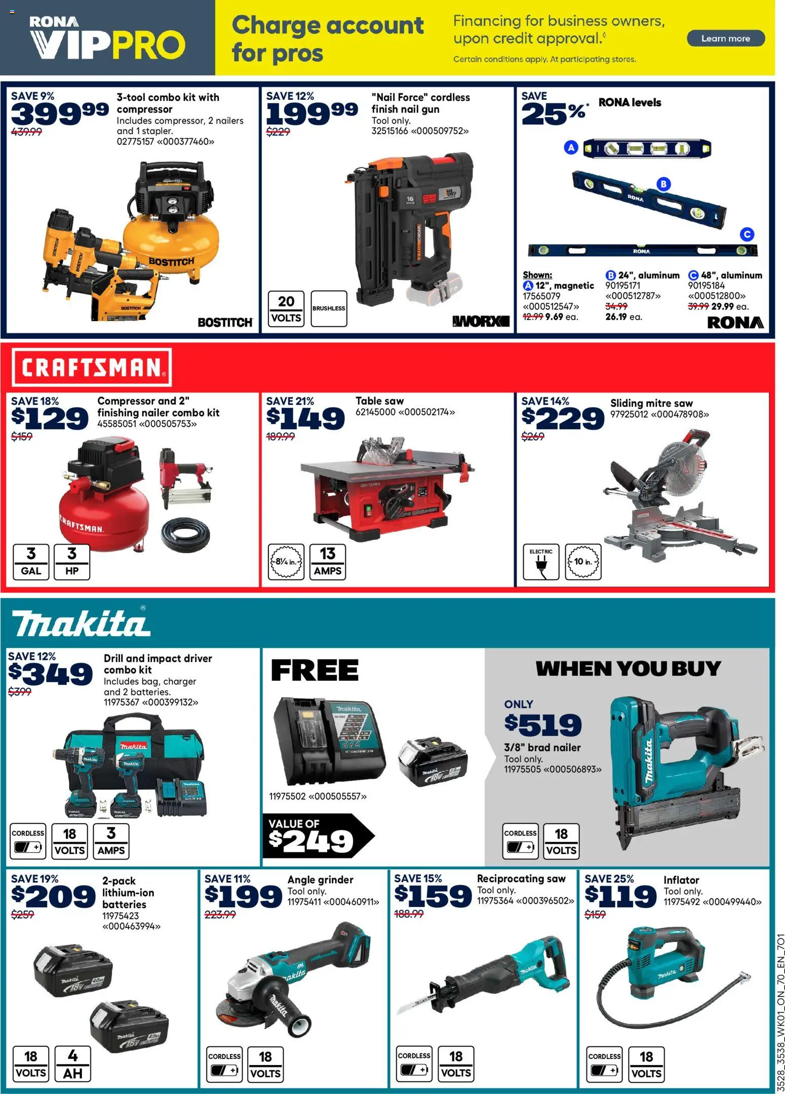 Rona flyer valid from 29.01.2026 | Page: 8 | Products: Grinder, Table