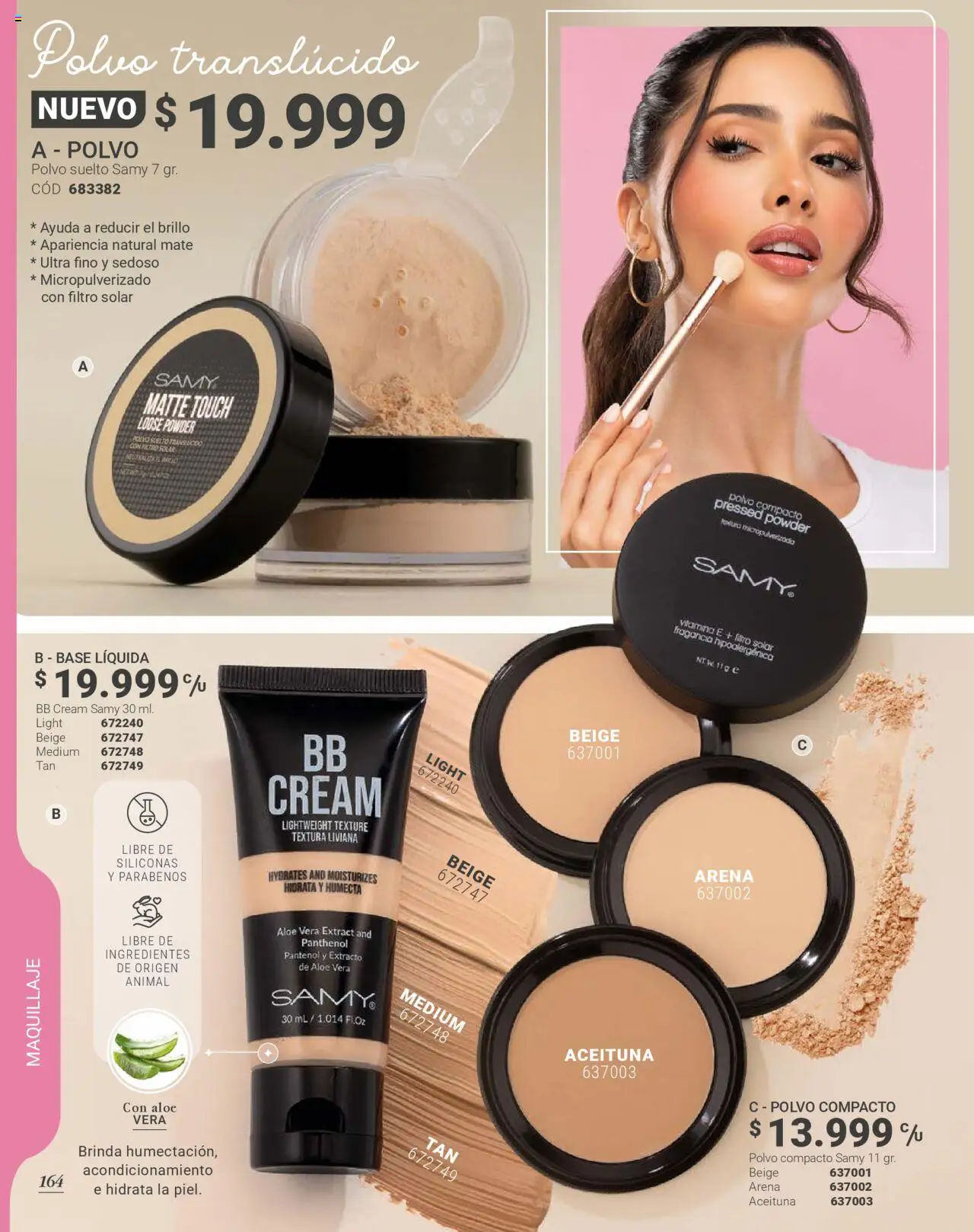 Carmel revista - valida desde el 08.09.2025 | Página: 166 | Productos: Brillo, Maquillaje, Polvo, Loción tonificante