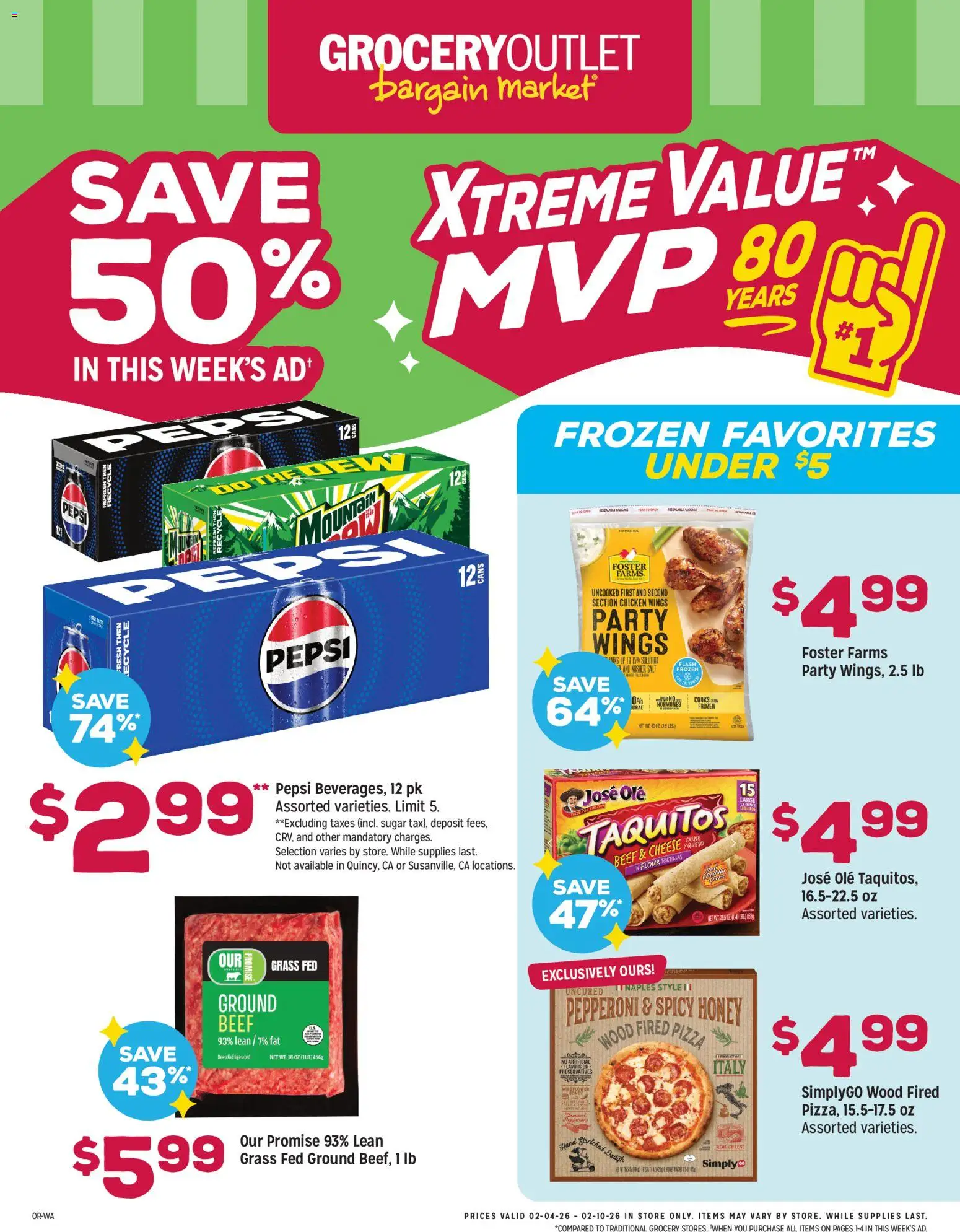 Grocery Outlet Weekly Ad - valid from 04.02.2026 | Page: 1