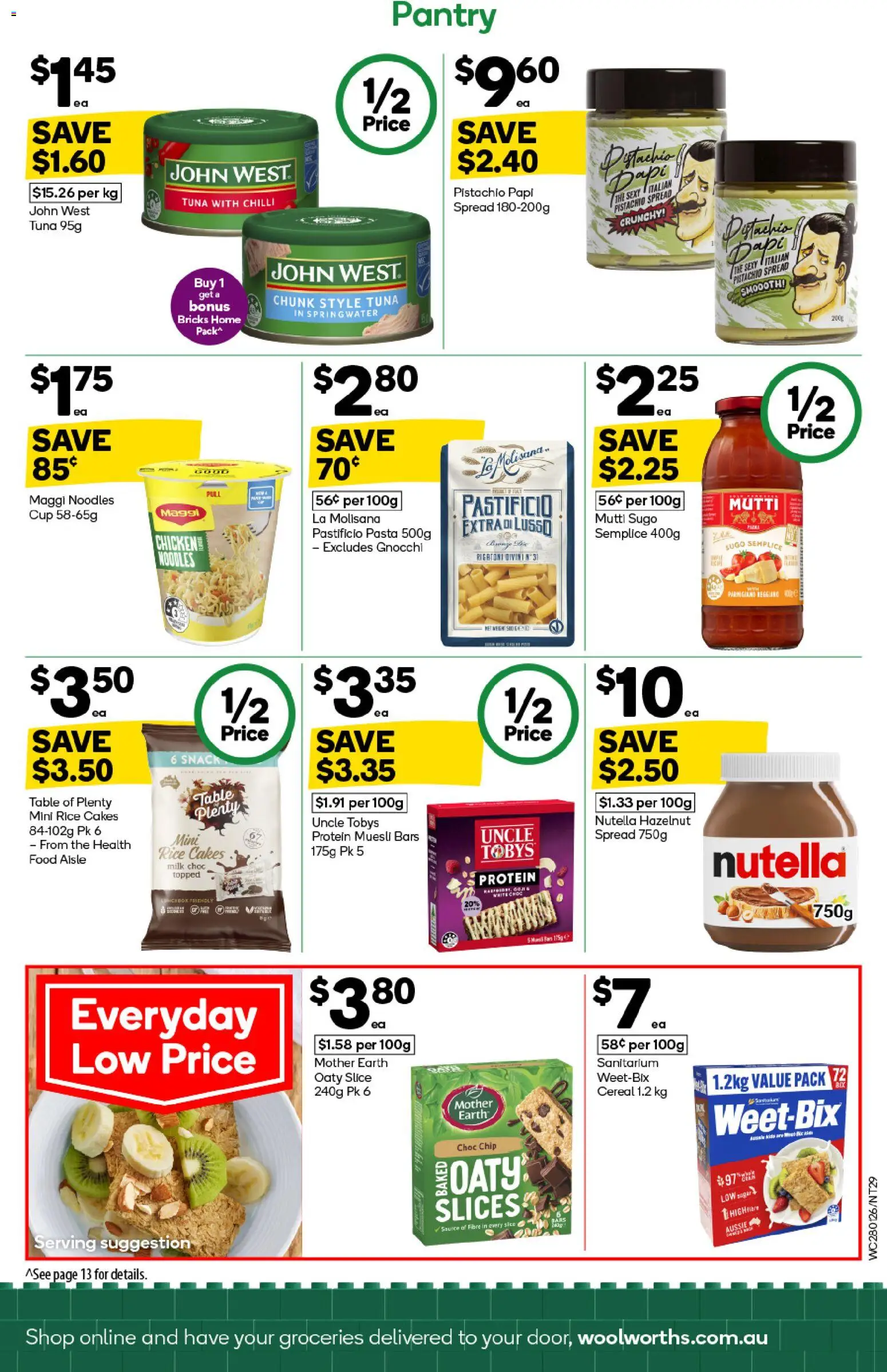 Woolworths catalogue - valid from 28.01.2026 | Page: 29 | Products: Milk, Noodles, Cereal, Chilli